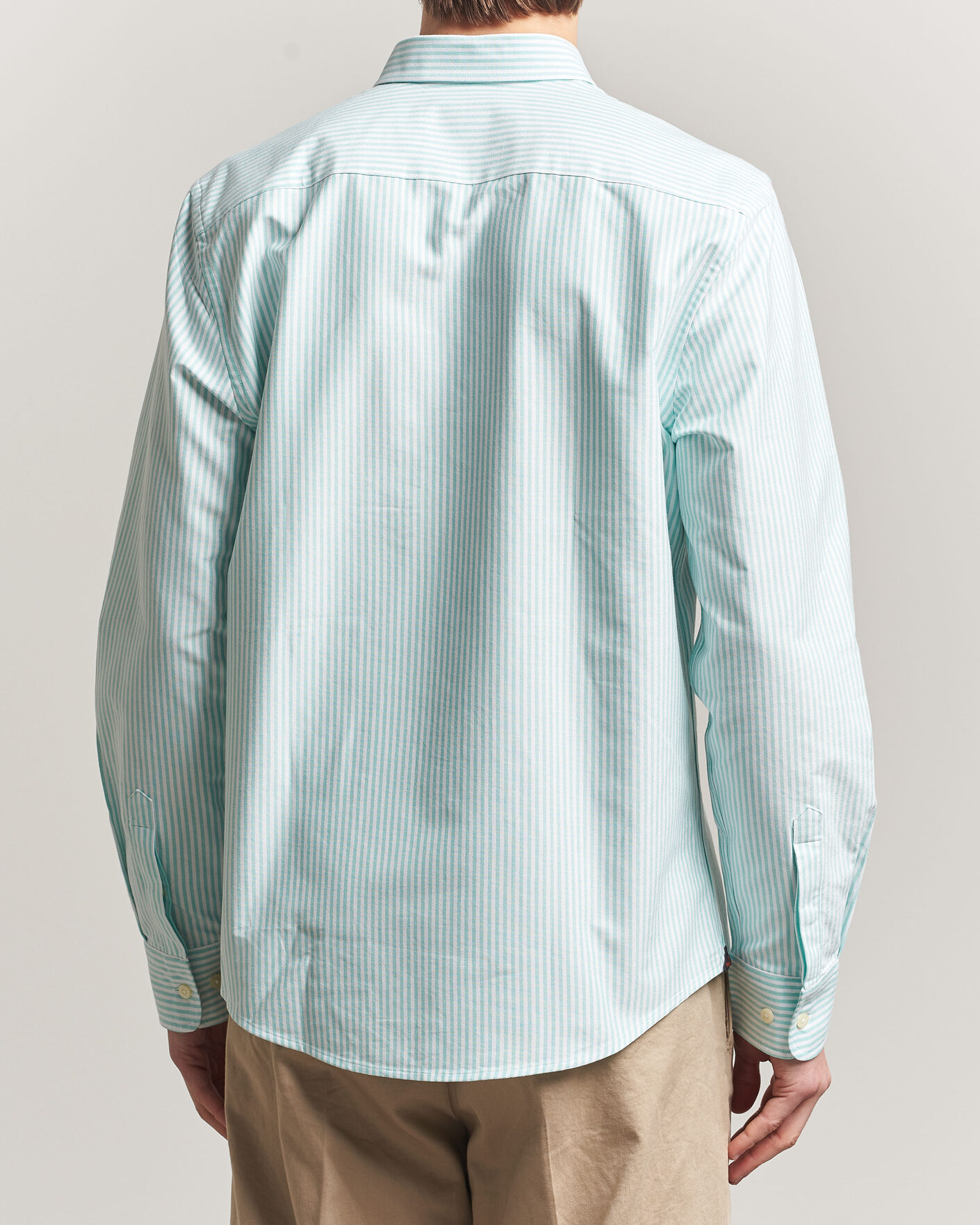 Men | Shirts | Morris | Douglas Striped Oxford Shirt Green