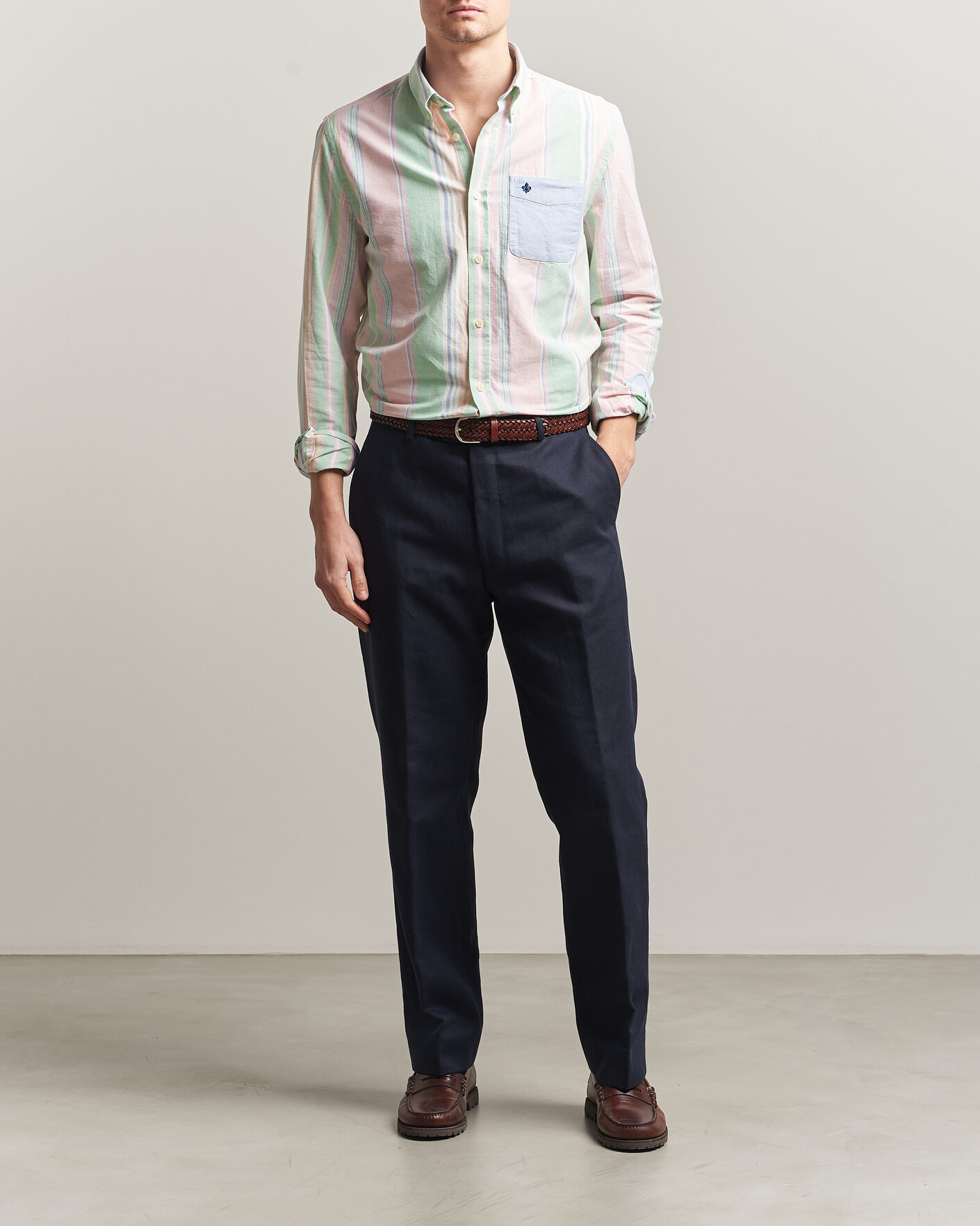 Men | Shirts | Morris | Happy Oxford Shirt Multi