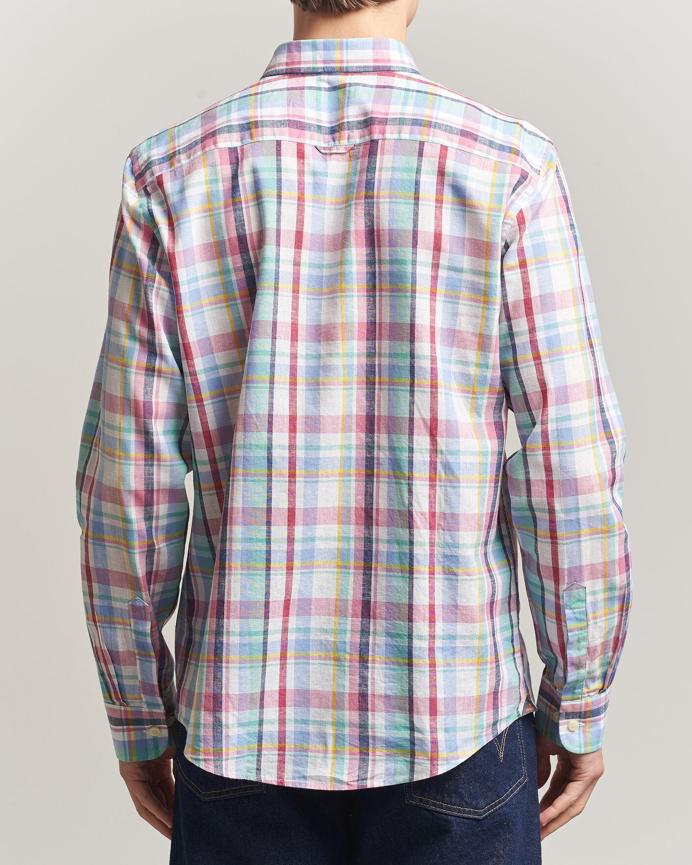 Men | Shirts | Morris | Preppy Check Linen Shirt Multi