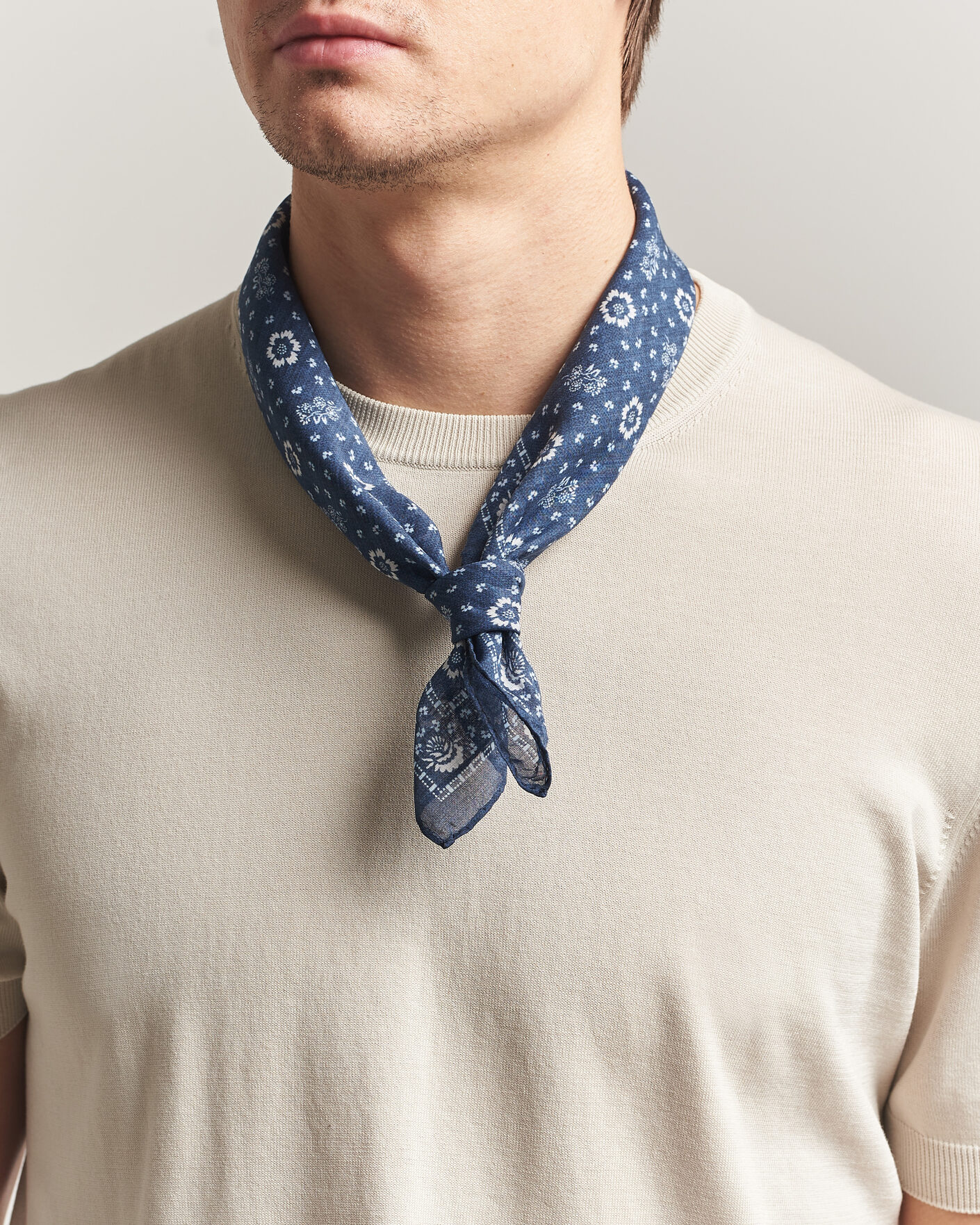 Men | Dress Scarves | Morris | Bandana Navy
