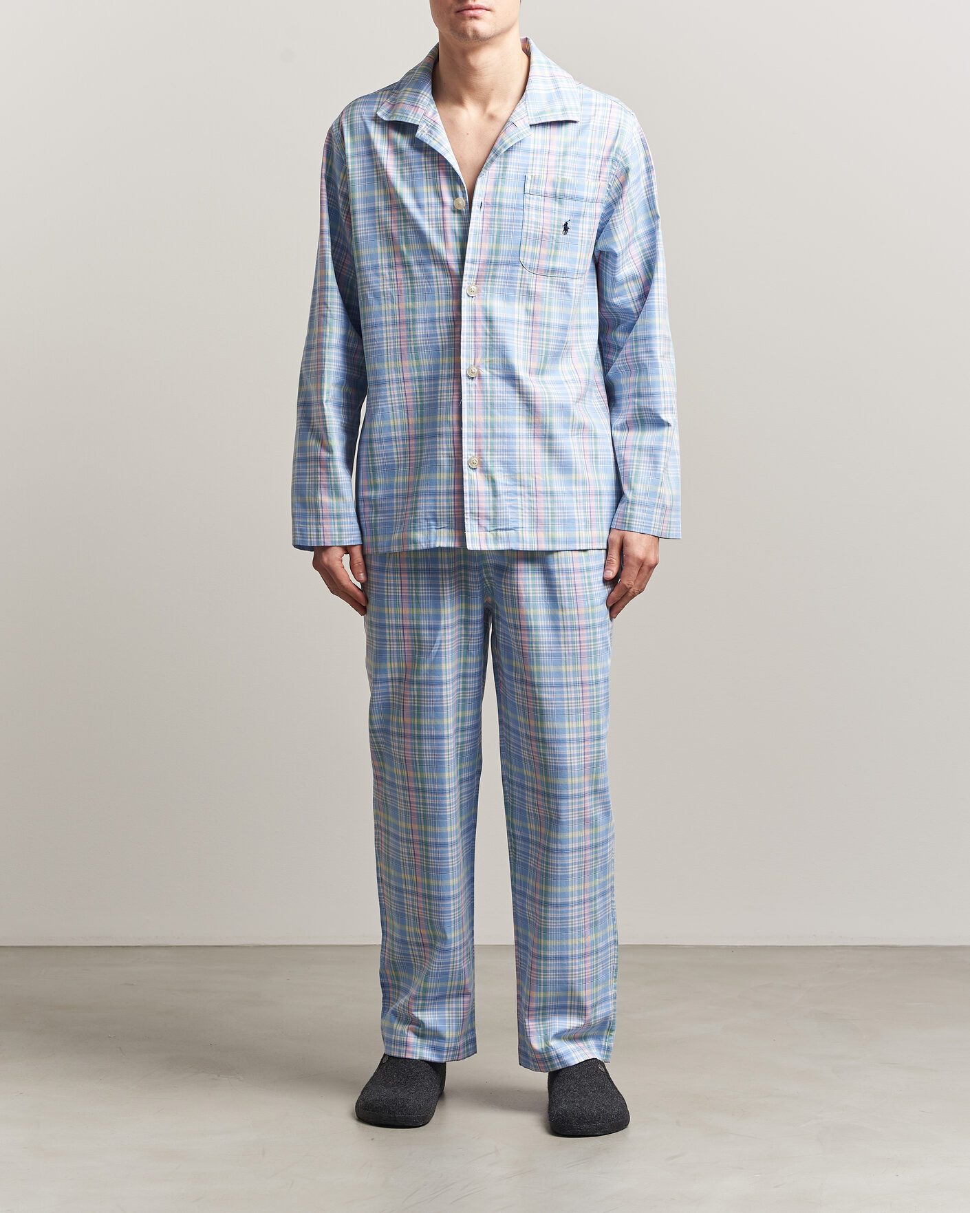 Men | Pyjamas & Robes | Polo Ralph Lauren | Cotton Checked Pyjama Set Multi