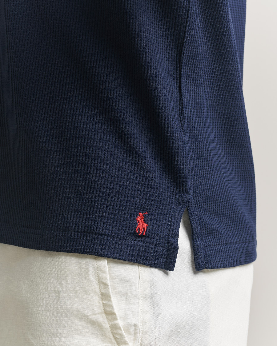 Men | Pyjamas & Robes | Polo Ralph Lauren | Waffle Henley Loungewear Cruise Navy