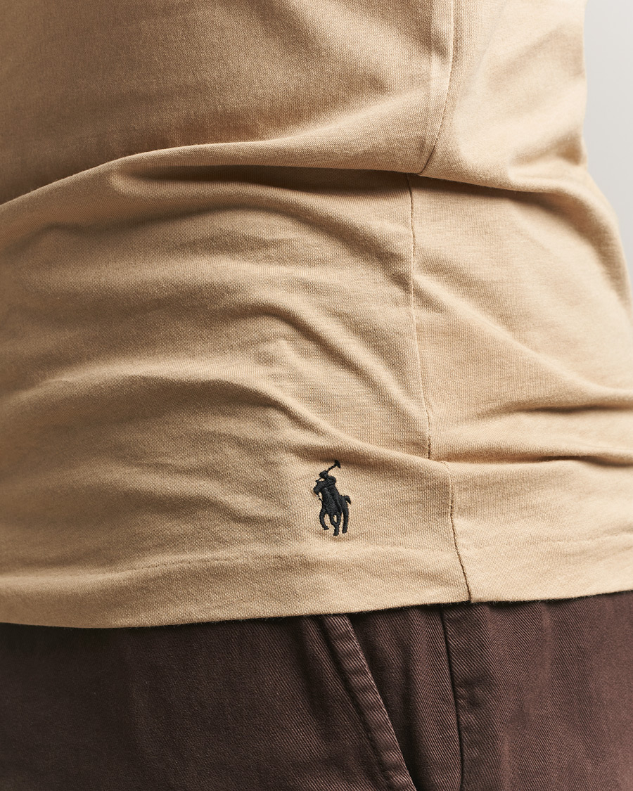 Men | T-Shirts | Polo Ralph Lauren | 3-Pack Crew Neck T-Shirt Island/Khaki/Navy