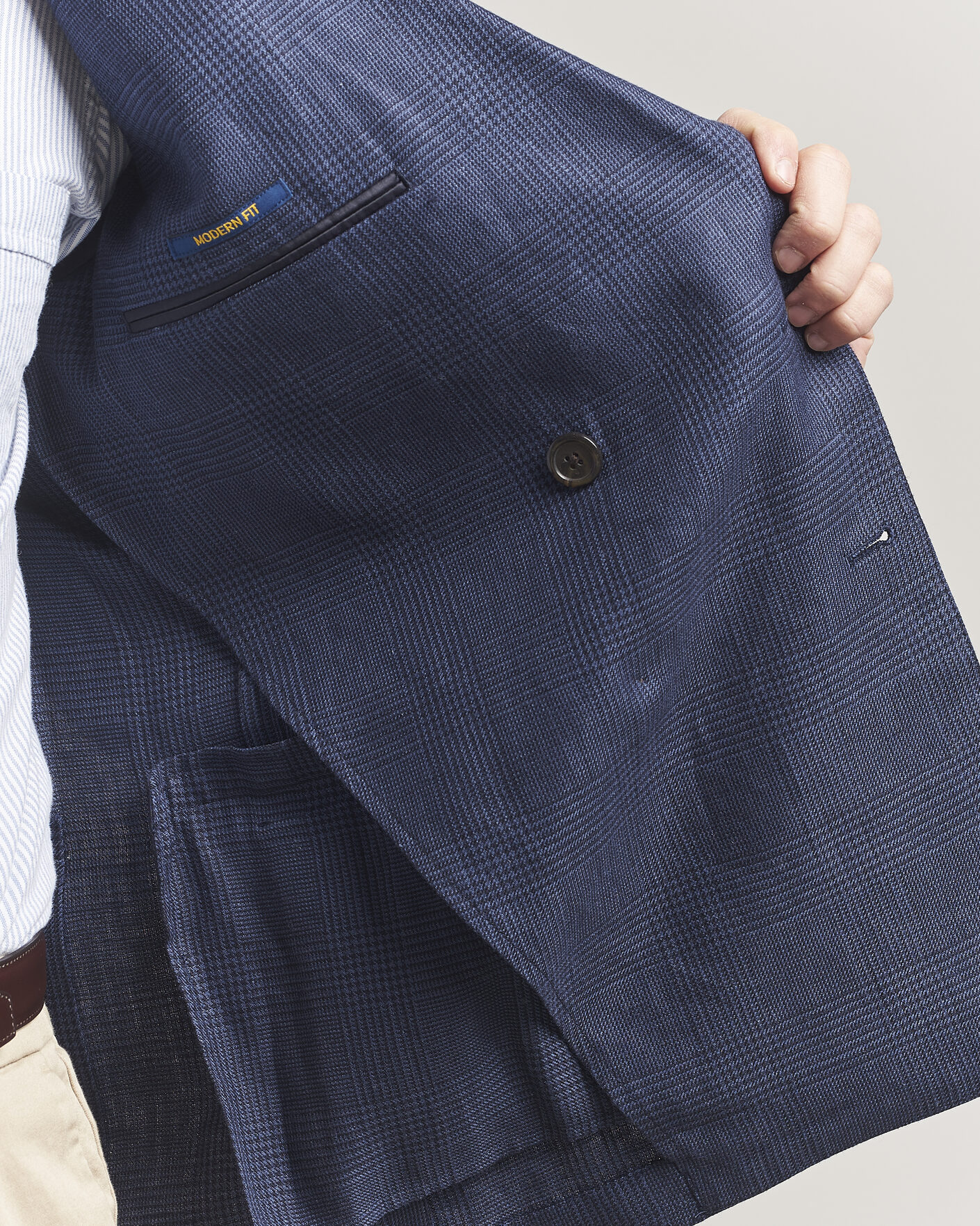 Men | Blazers | Polo Ralph Lauren | Mini Glenplaid DB Blazer Spring Navy