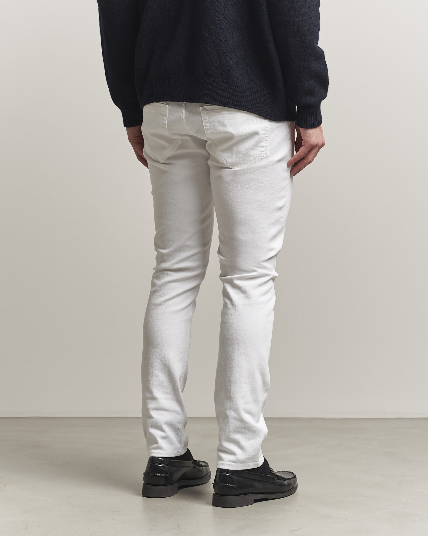 Men | Trousers | Dondup | George Bullstretch 5-Pocket Pants White