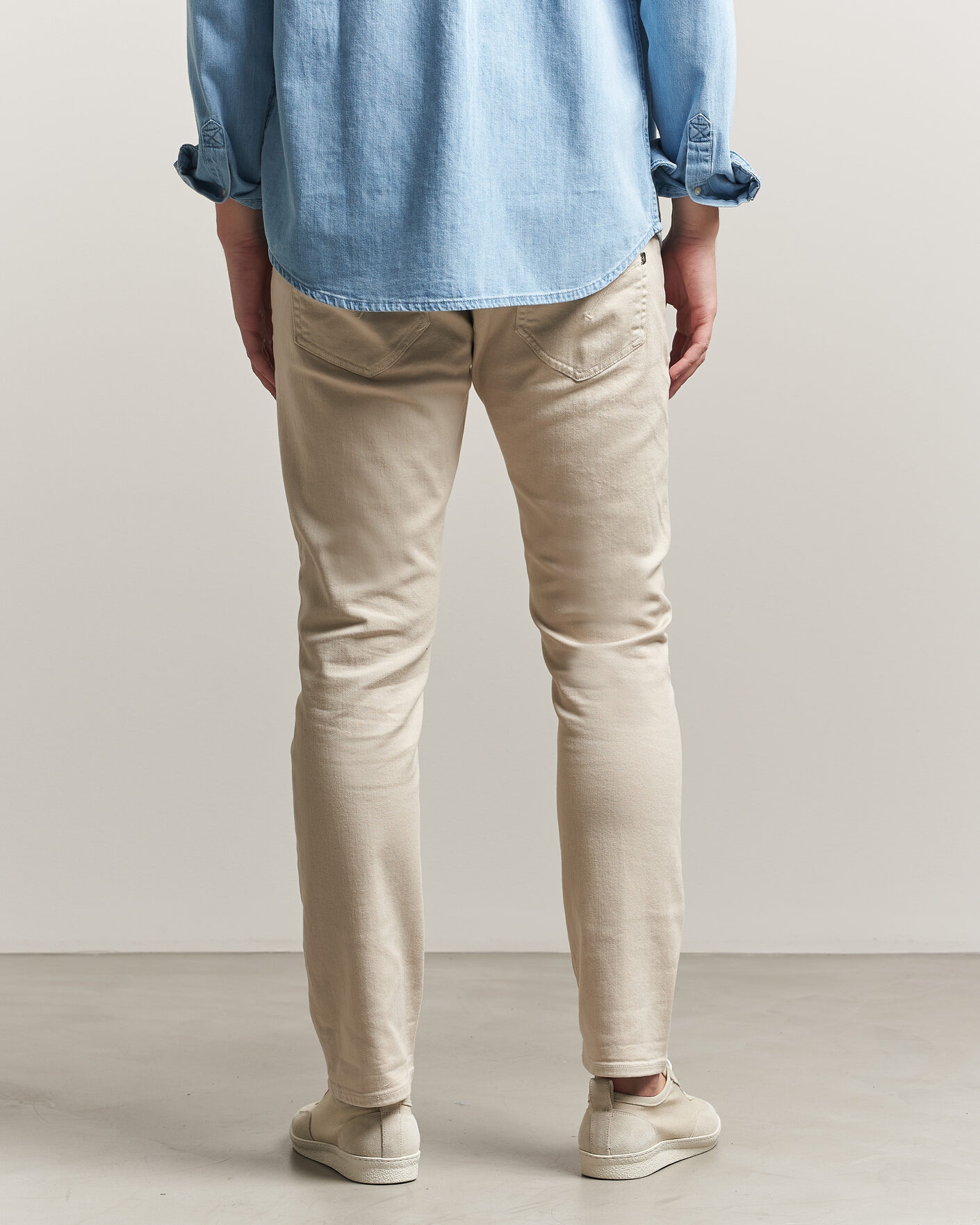 Men | Trousers | Dondup | George Bullstretch 5-Pocket Pants Beige