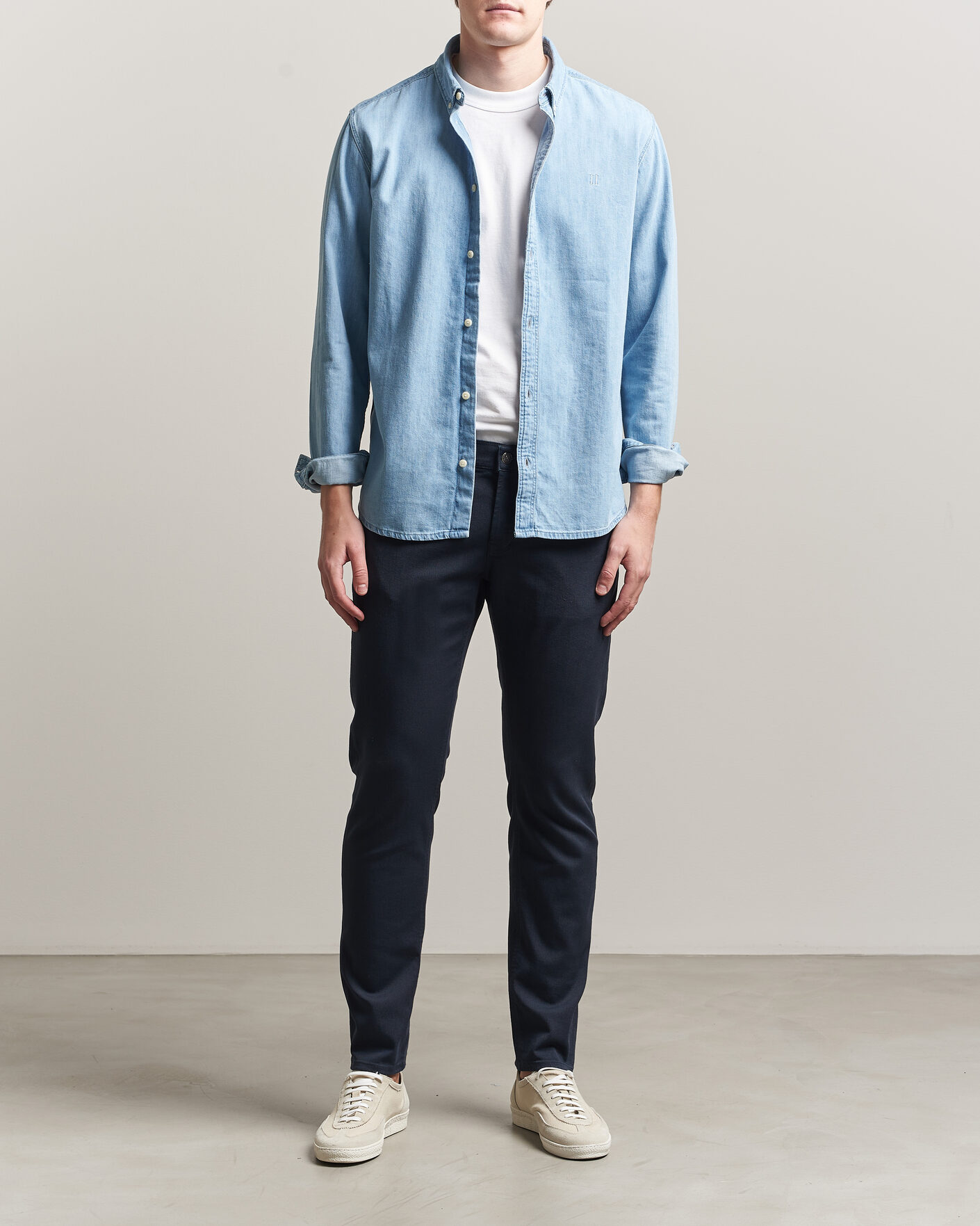 Men | Trousers | Dondup | George Bullstretch 5-Pocket Pants Navy