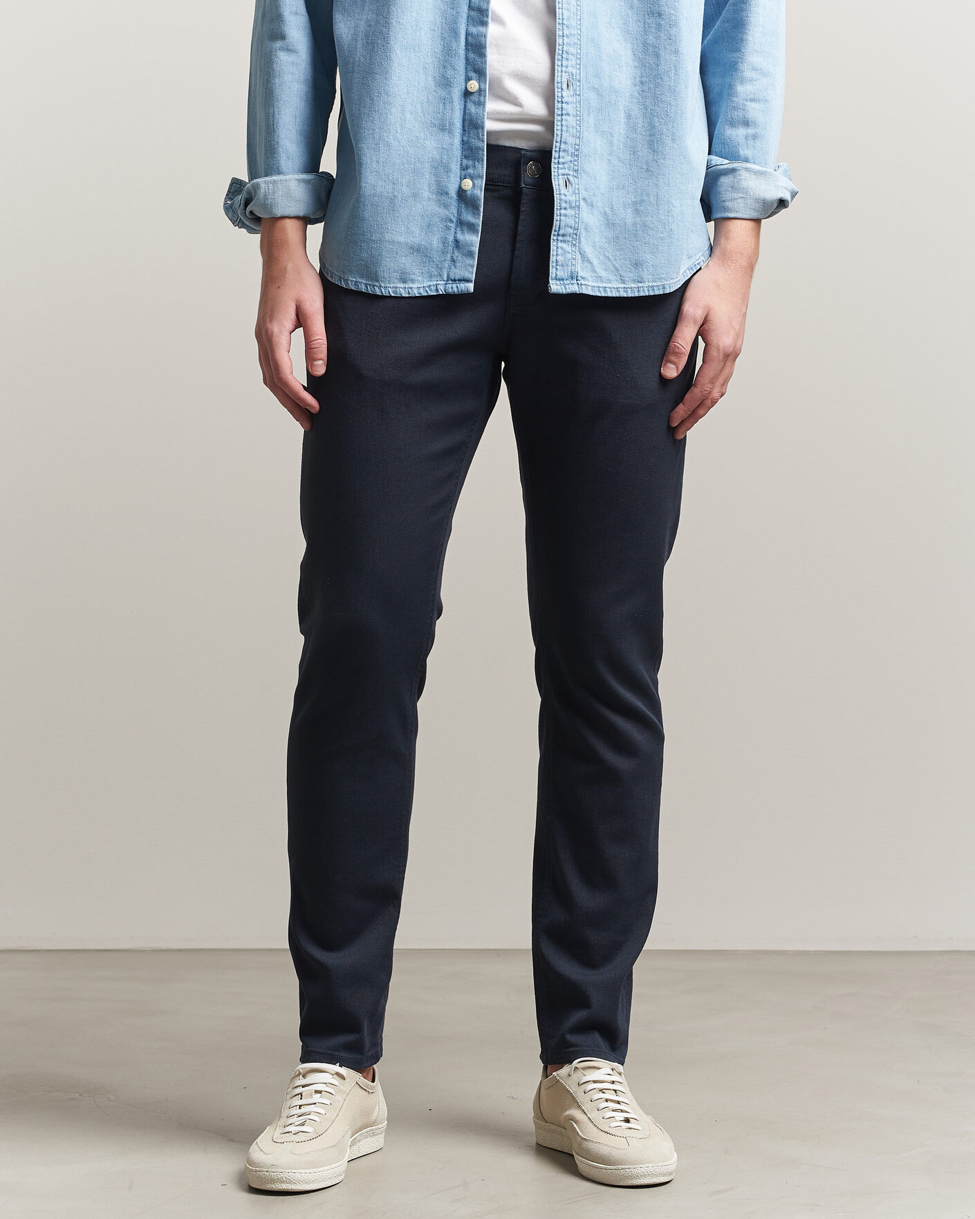 Men | Trousers | Dondup | George Bullstretch 5-Pocket Pants Navy