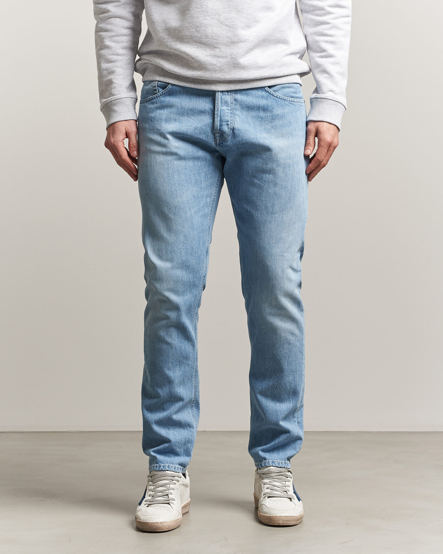 Men | Trousers | Dondup | Icon Regular Fit Jeans Light Blue