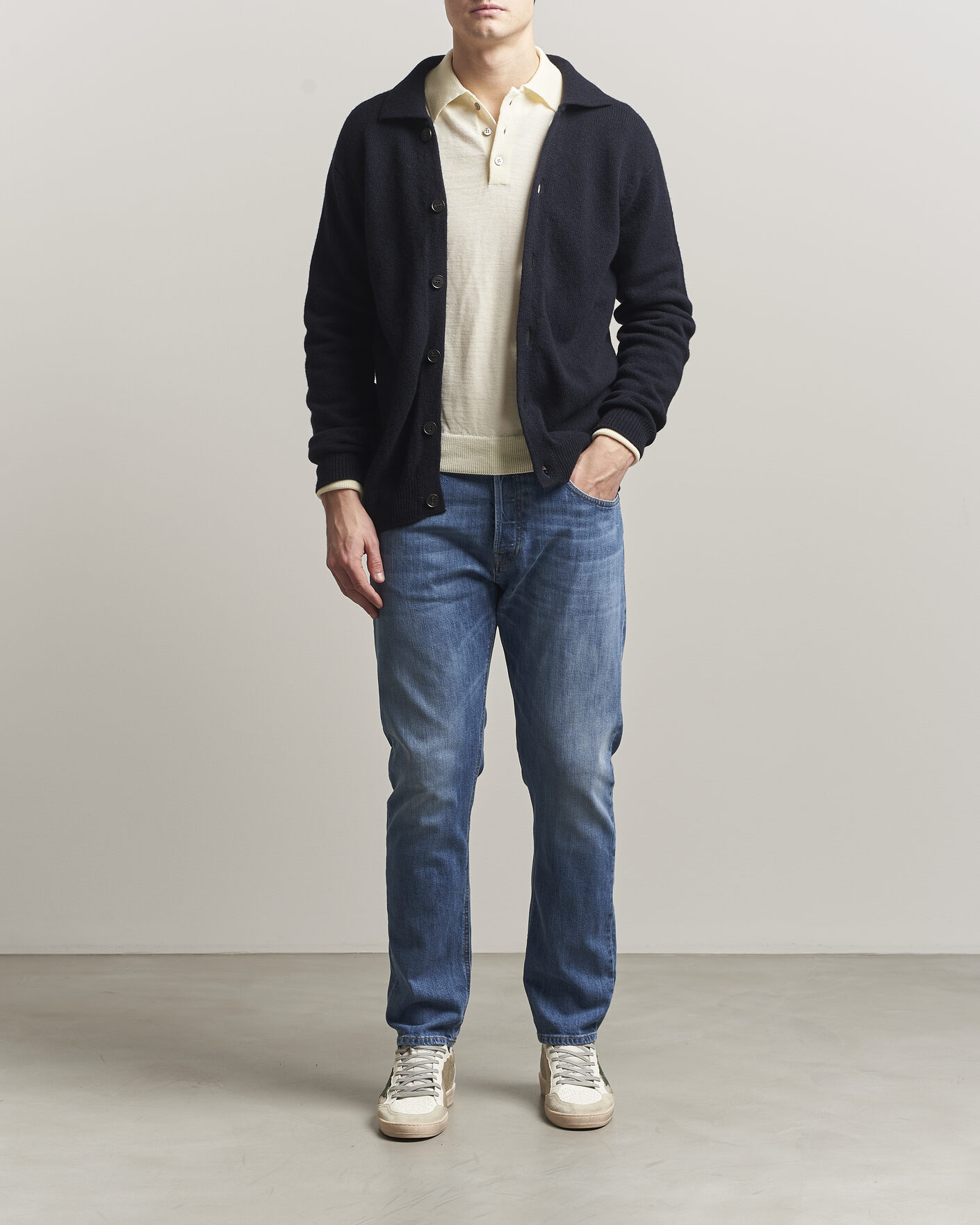 Men | Trousers | Dondup | Icon Regular Fit Jeans Medium Blue
