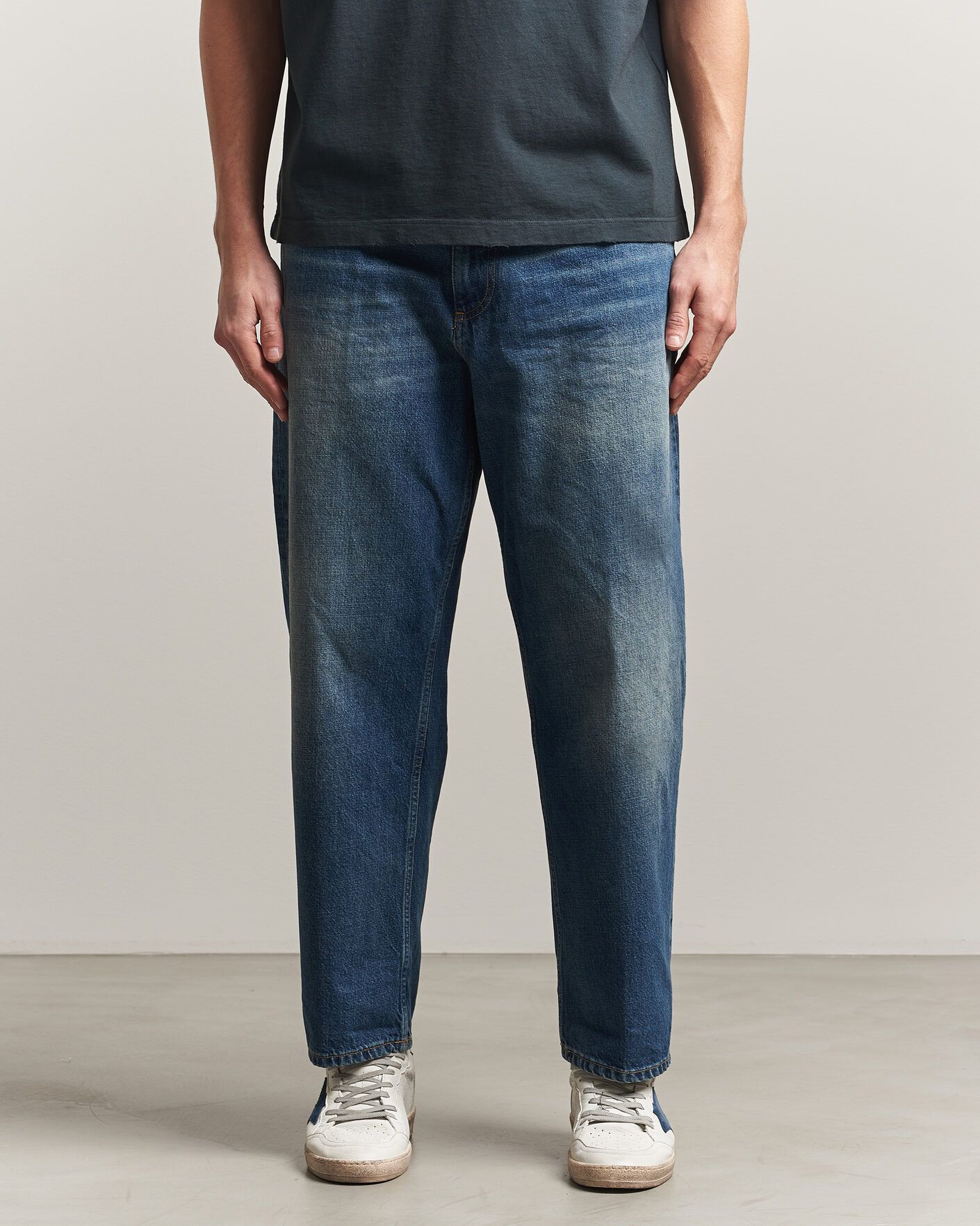Men | Shirts | Dondup | Anthony Loose Fit Jeans Medium Blue