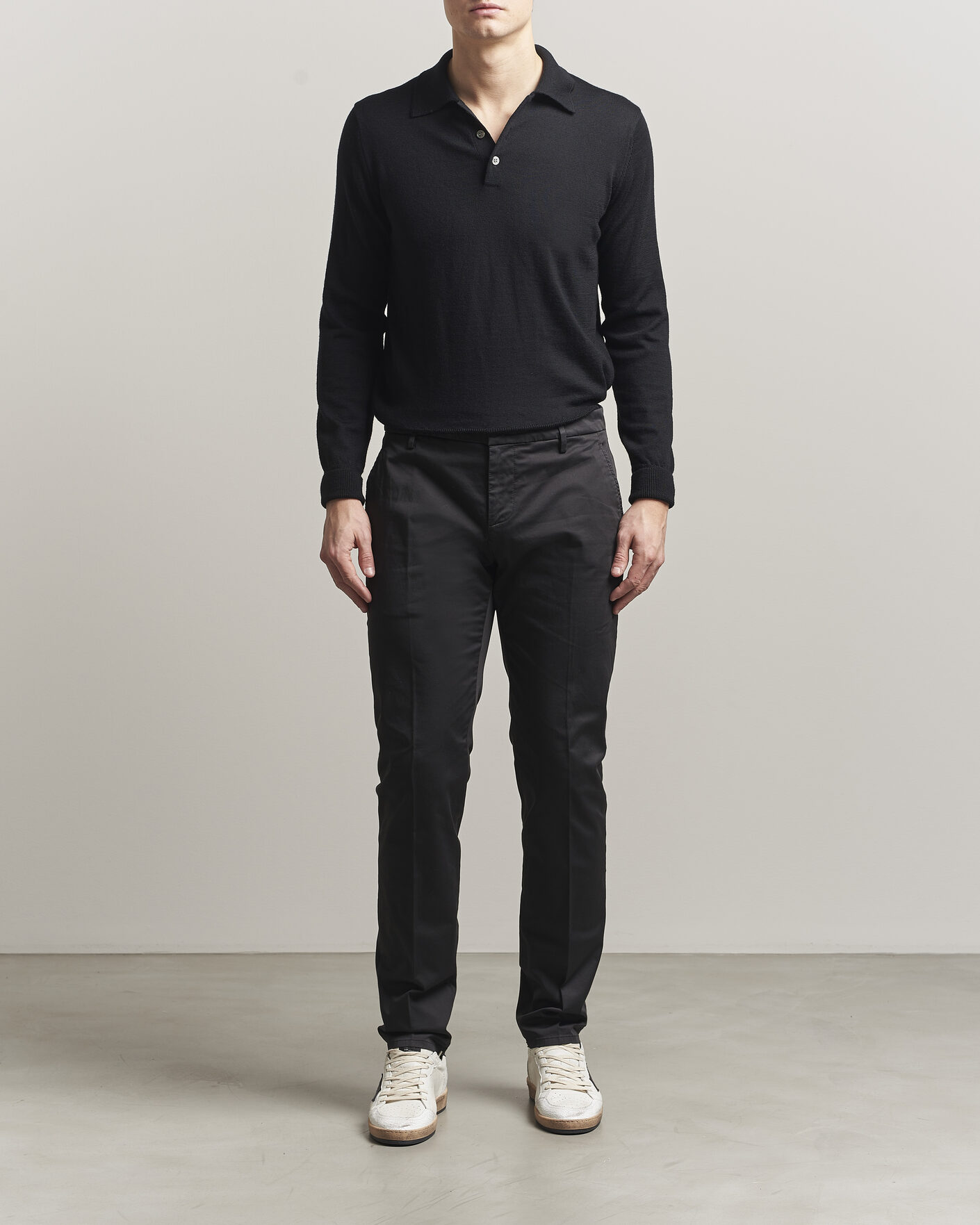 Men | Trousers | Dondup | Spiritisimo Cotton Chinos Black