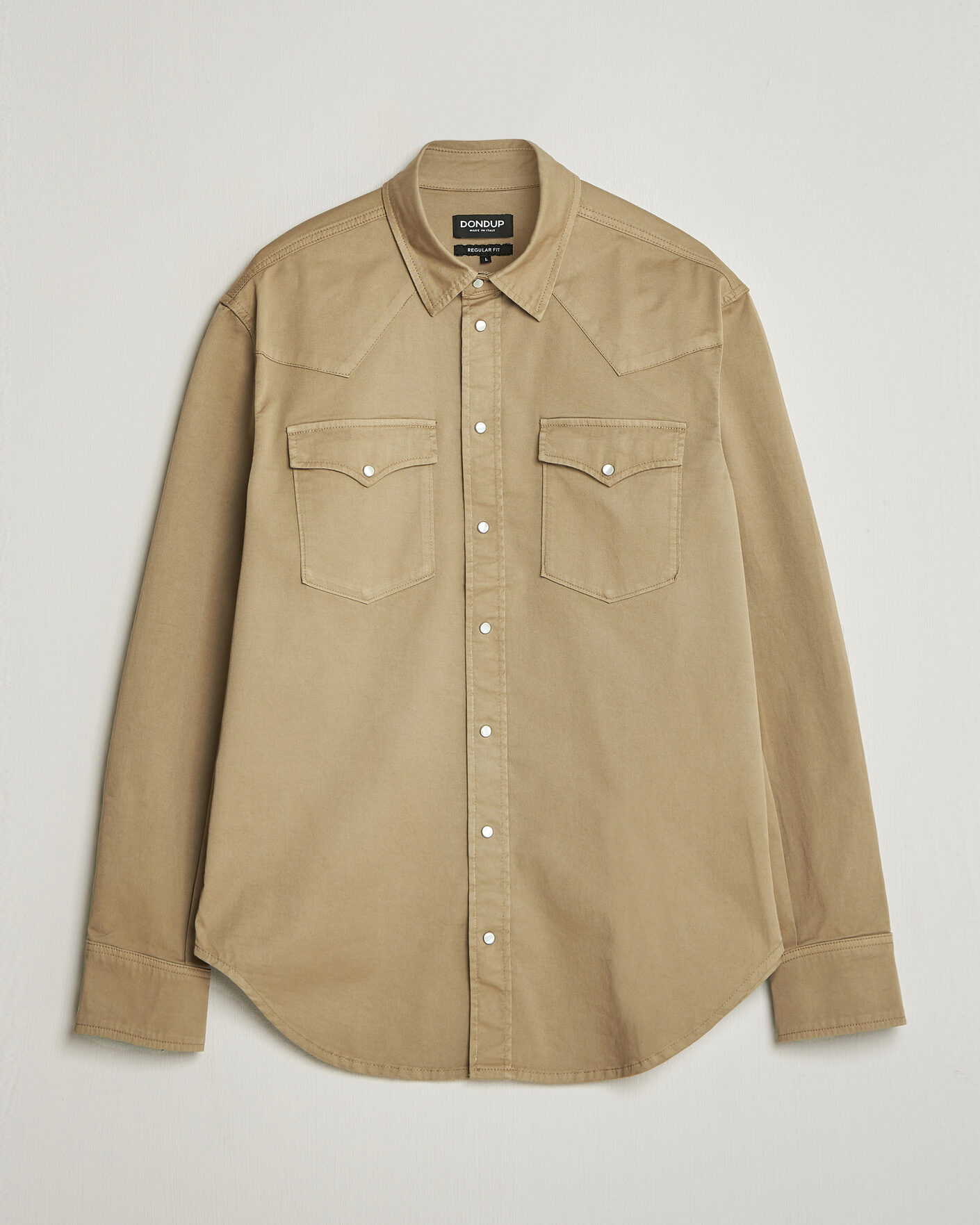 Men | Shirts | Dondup | Regular Fit Shirt Beige