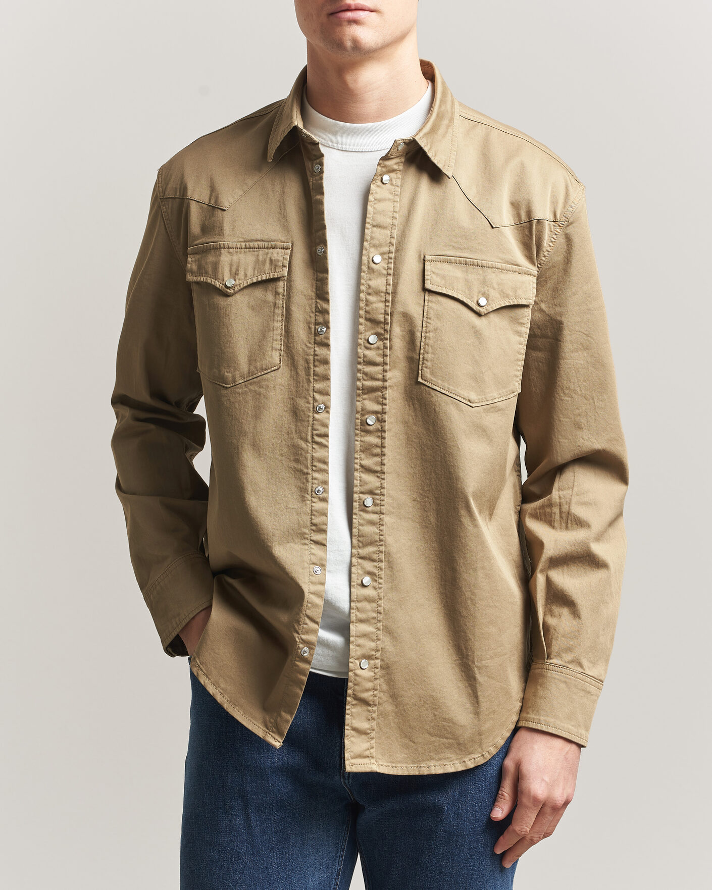Men | Shirts | Dondup | Regular Fit Shirt Beige