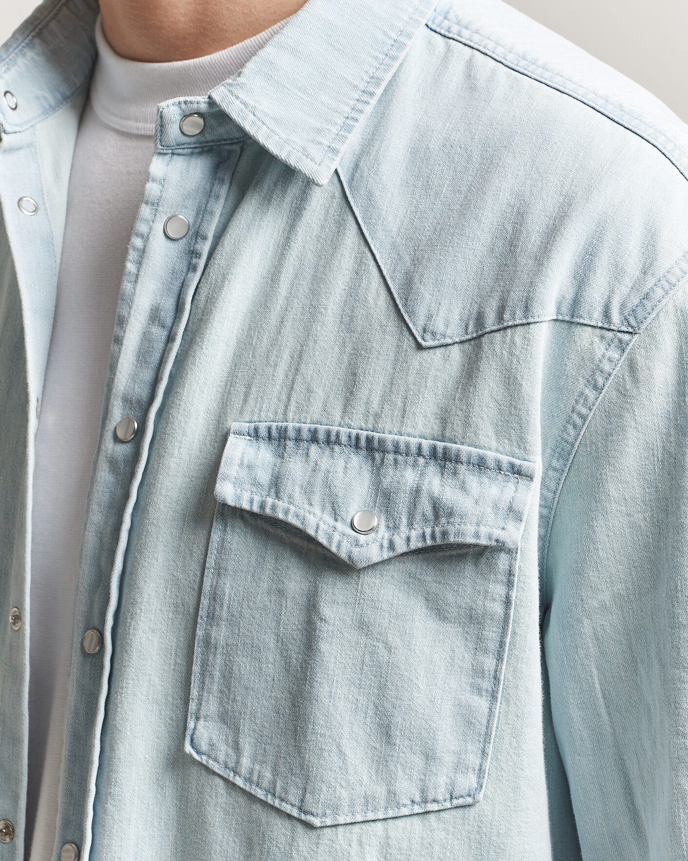 Men | Shirts | Dondup | Regular Fit Denim Shirt Light Blue