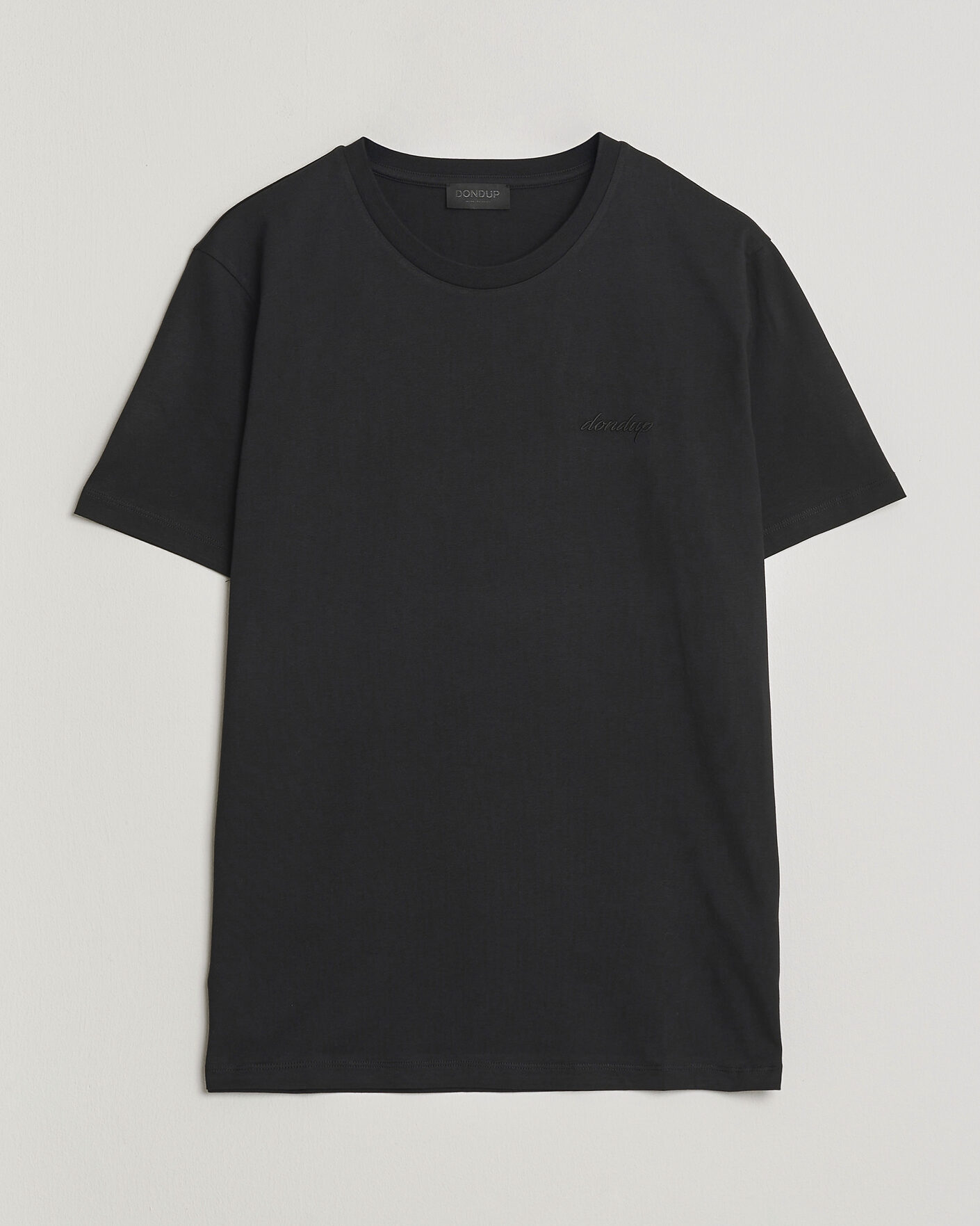Men | T-Shirts | Dondup | Logo Crew Neck T-Shirt Black