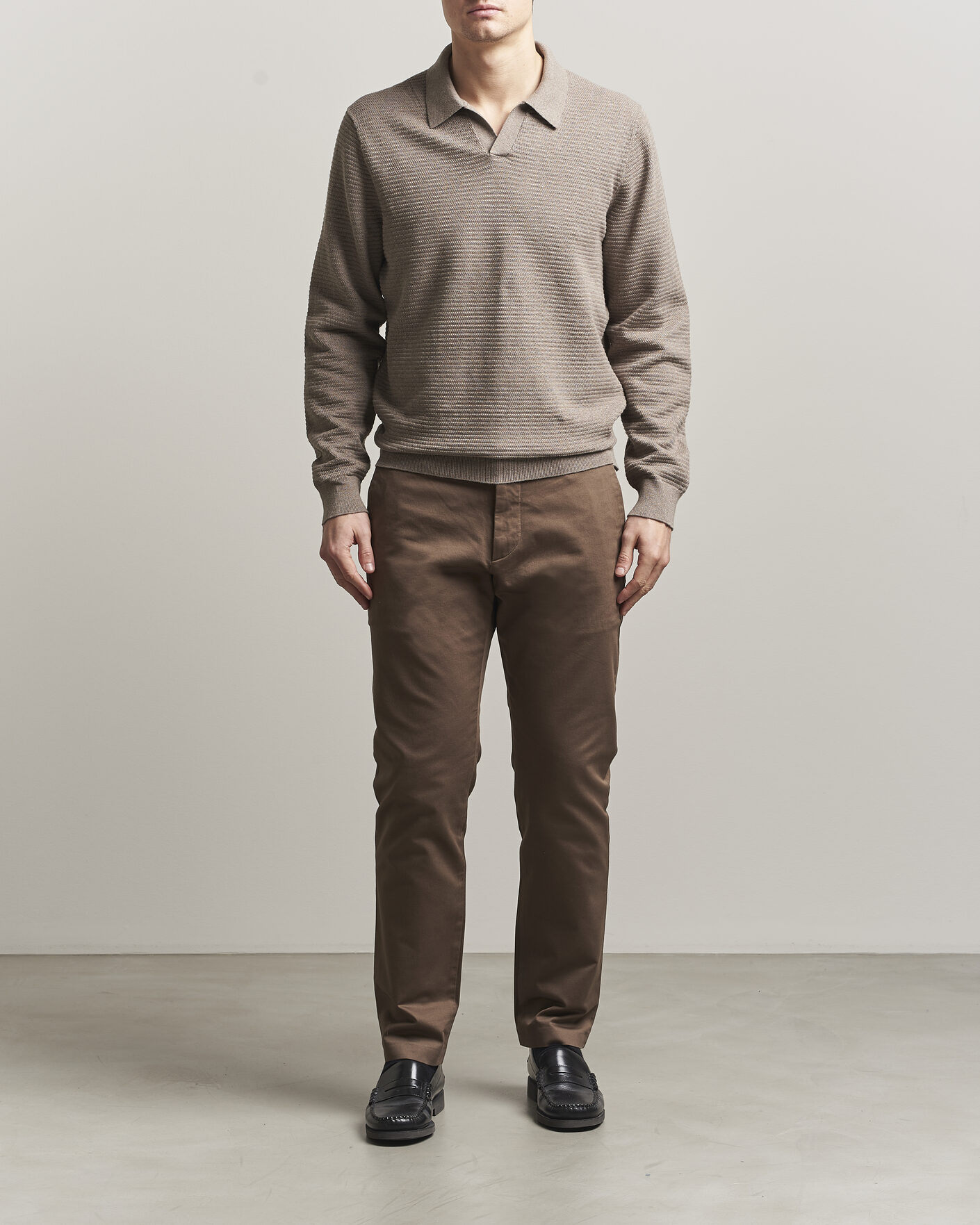 Men | Trousers | NN07 | Theo Regular Fit Stretch Chinos Mable Husk