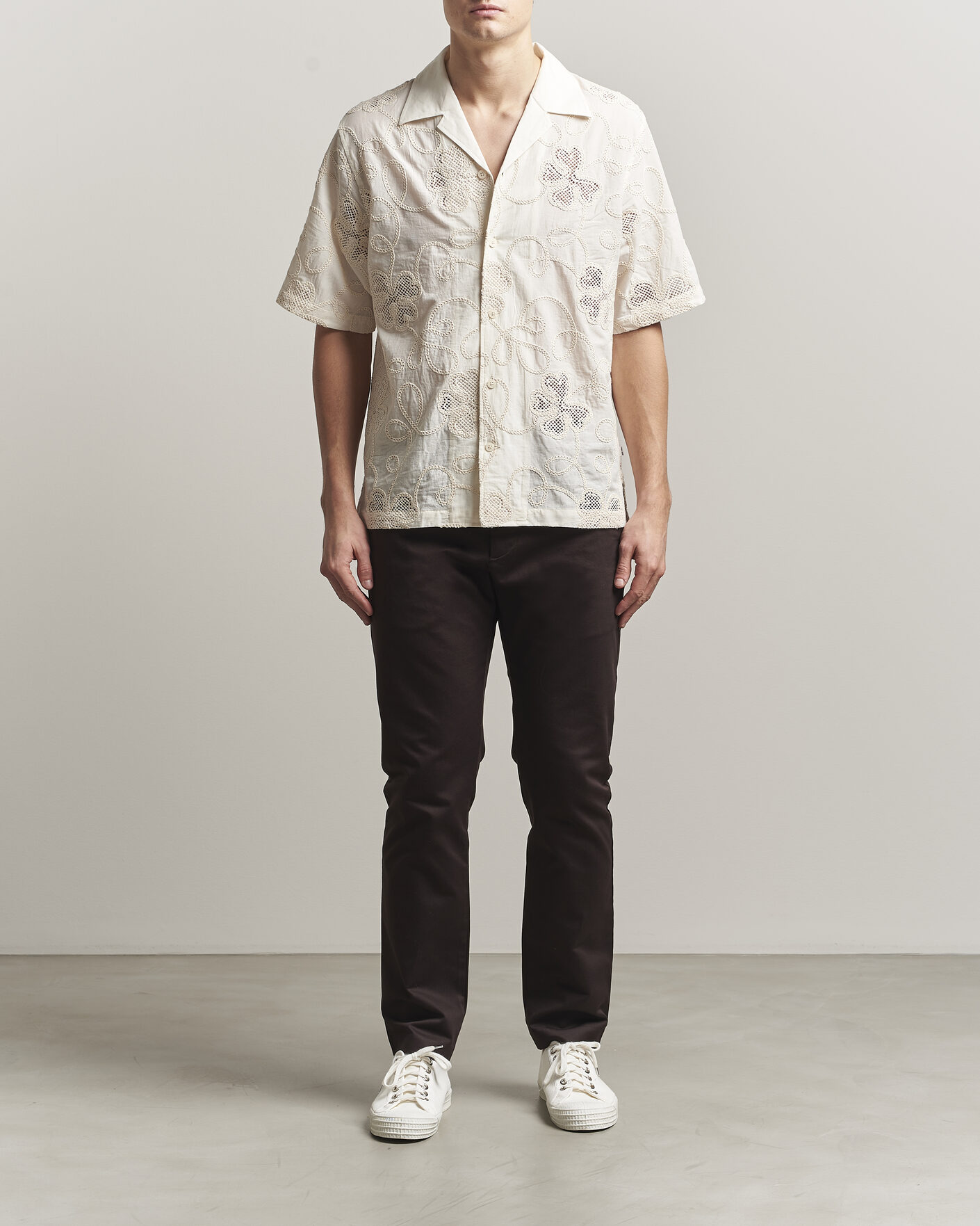 Men | Trousers | NN07 | Theo Regular Fit Stretch Chinos Deep Truffle