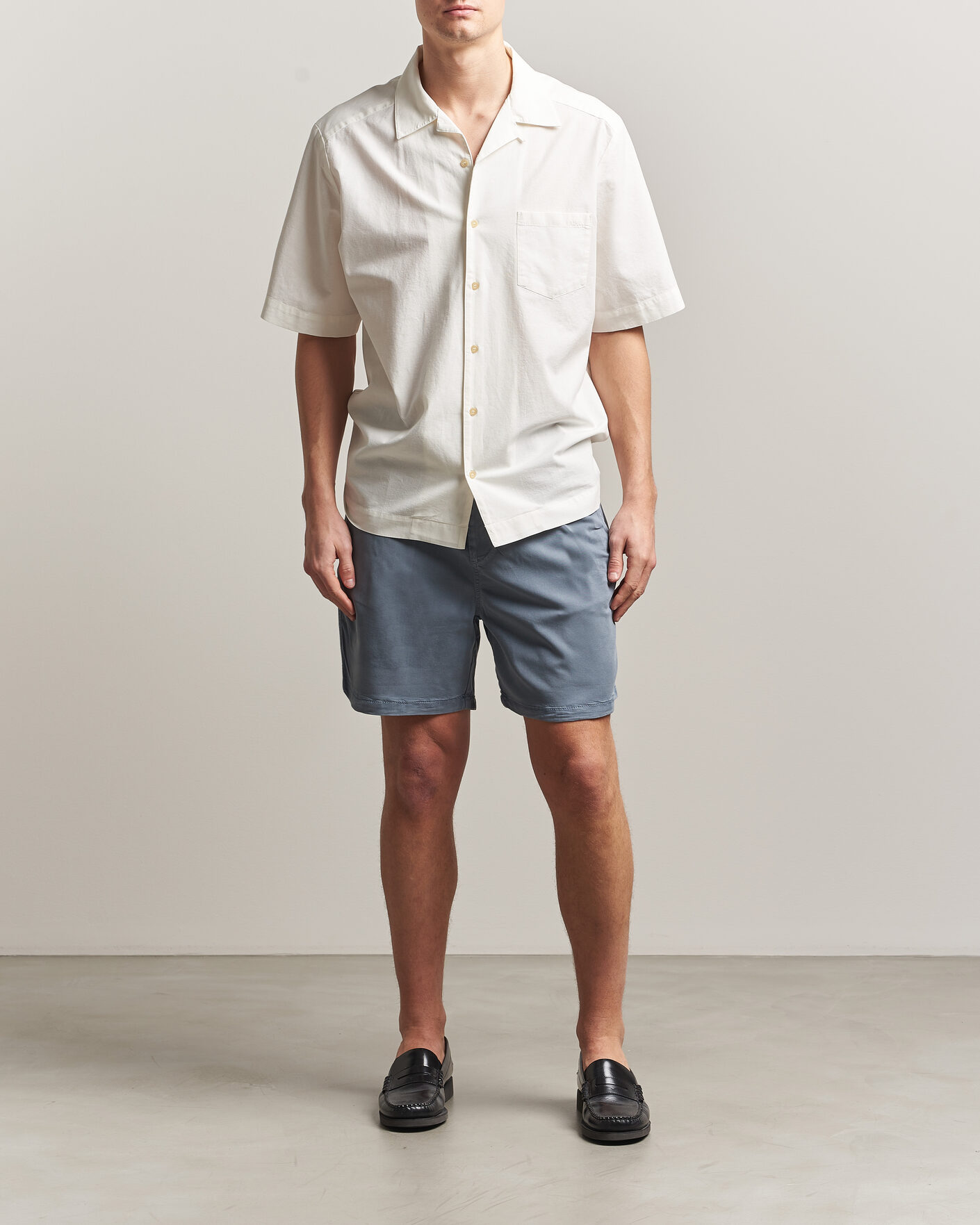 Men | Shorts | NN07 | Gregor Drawstring Shorts Stone Blue