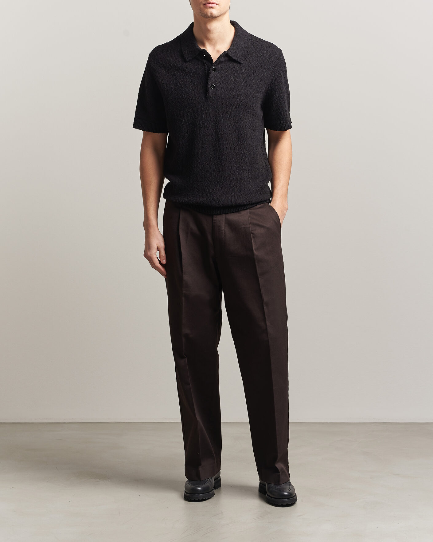 Men | Polo Shirts | NN07 | Randy Knitted Polo Black
