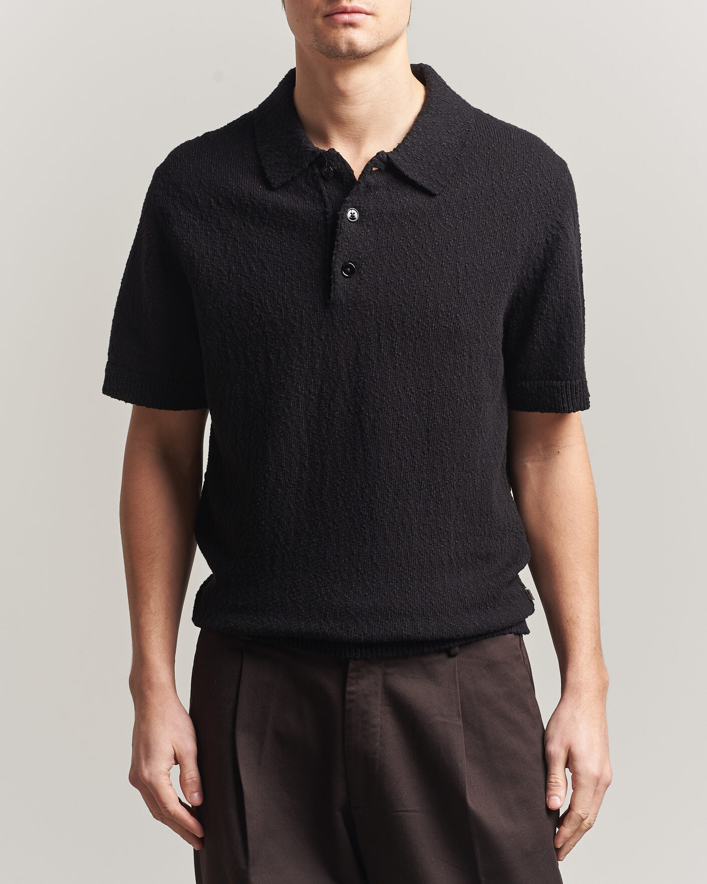 Men | Polo Shirts | NN07 | Randy Knitted Polo Black