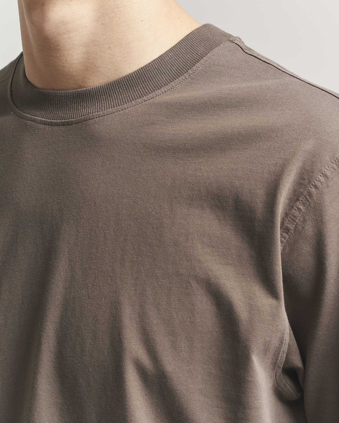 Men | T-Shirts | NN07 | Adam Pima Crew Neck T-Shirt Mable Husk