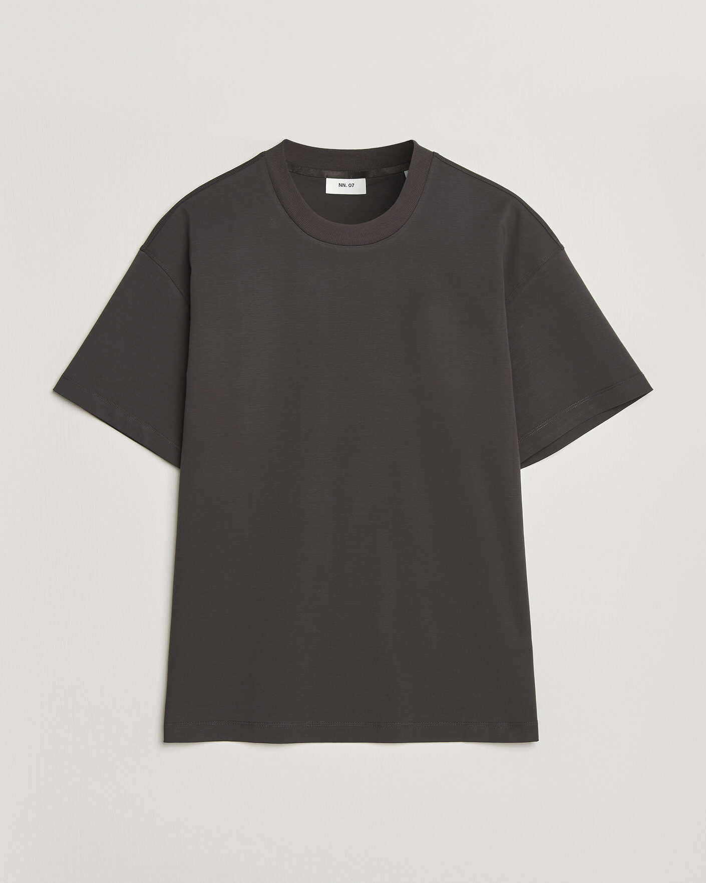 Men | T-Shirts | NN07 | Lionel Mercerized Crew Neck T-Shirt Deep Truffle