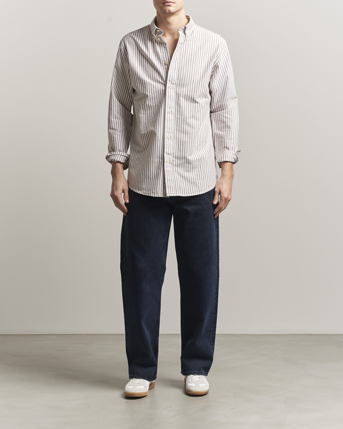 Men | Shirts | NN07 | Colby Oxford Shirt Terracotta/White