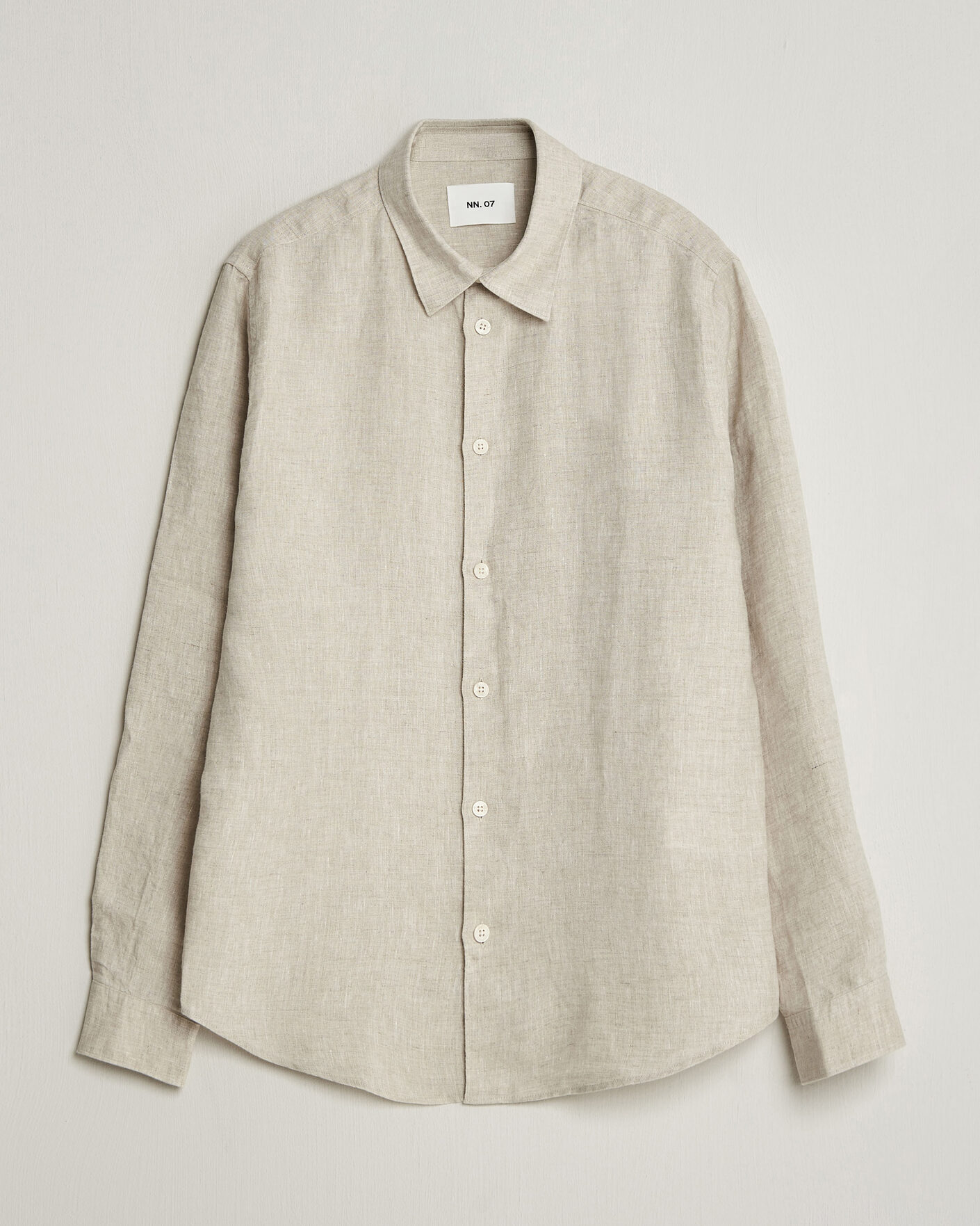 Men | Shirts | NN07 | Enzo Linen Shirt Oat