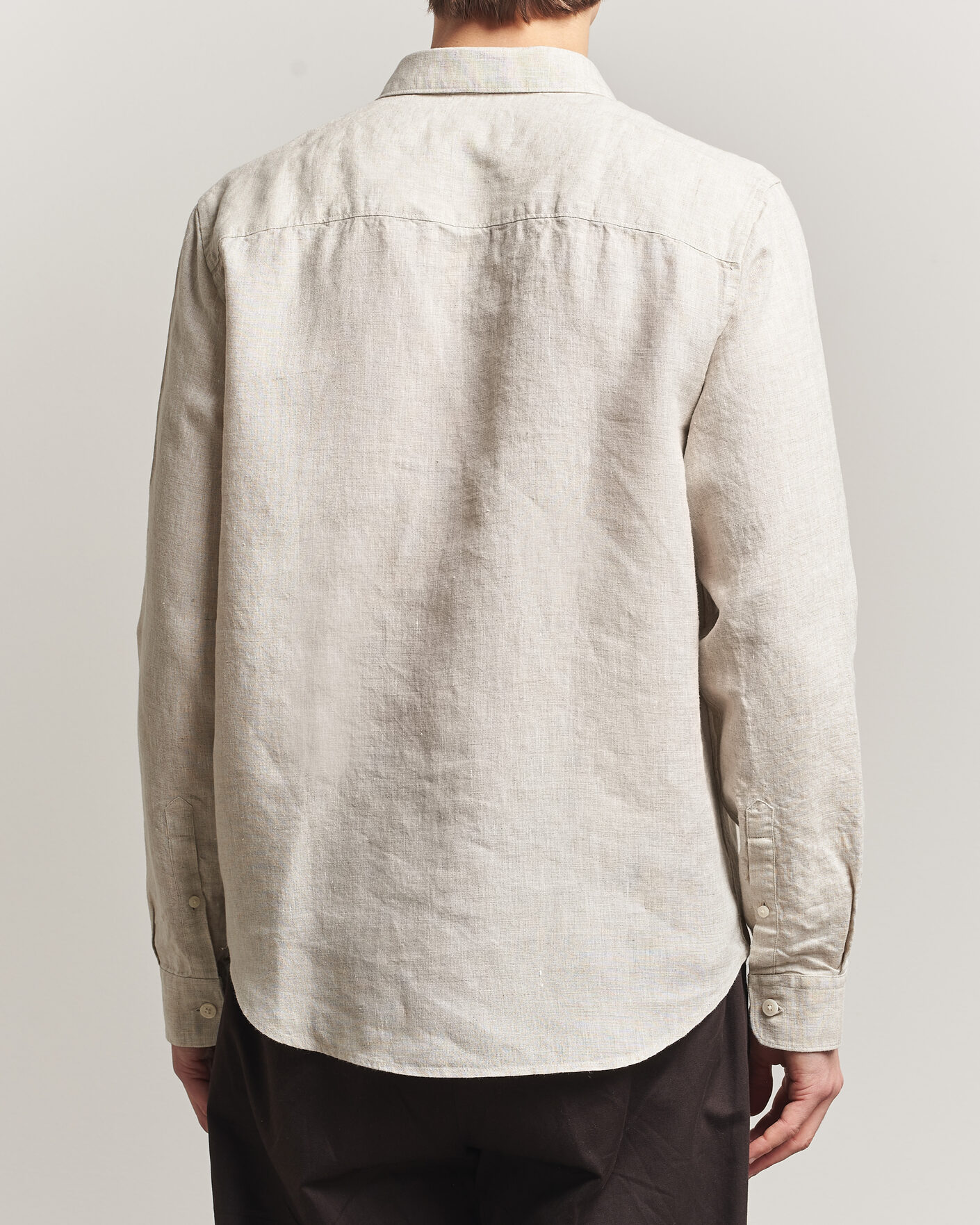 Men | Shirts | NN07 | Enzo Linen Shirt Oat