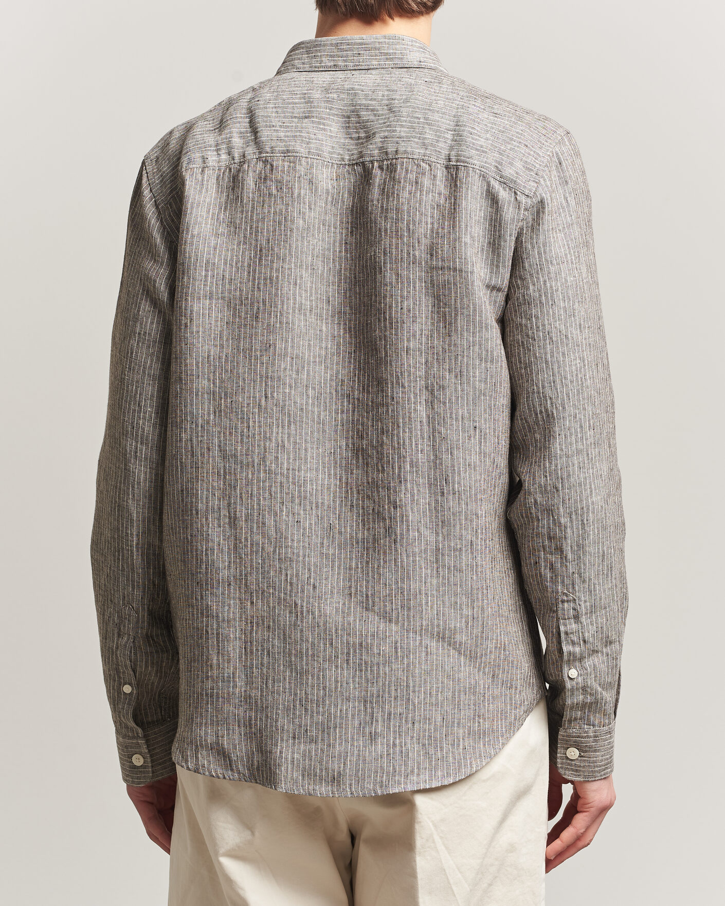 Men | Shirts | NN07 | Enzo Linen Shirt Clay Stripe