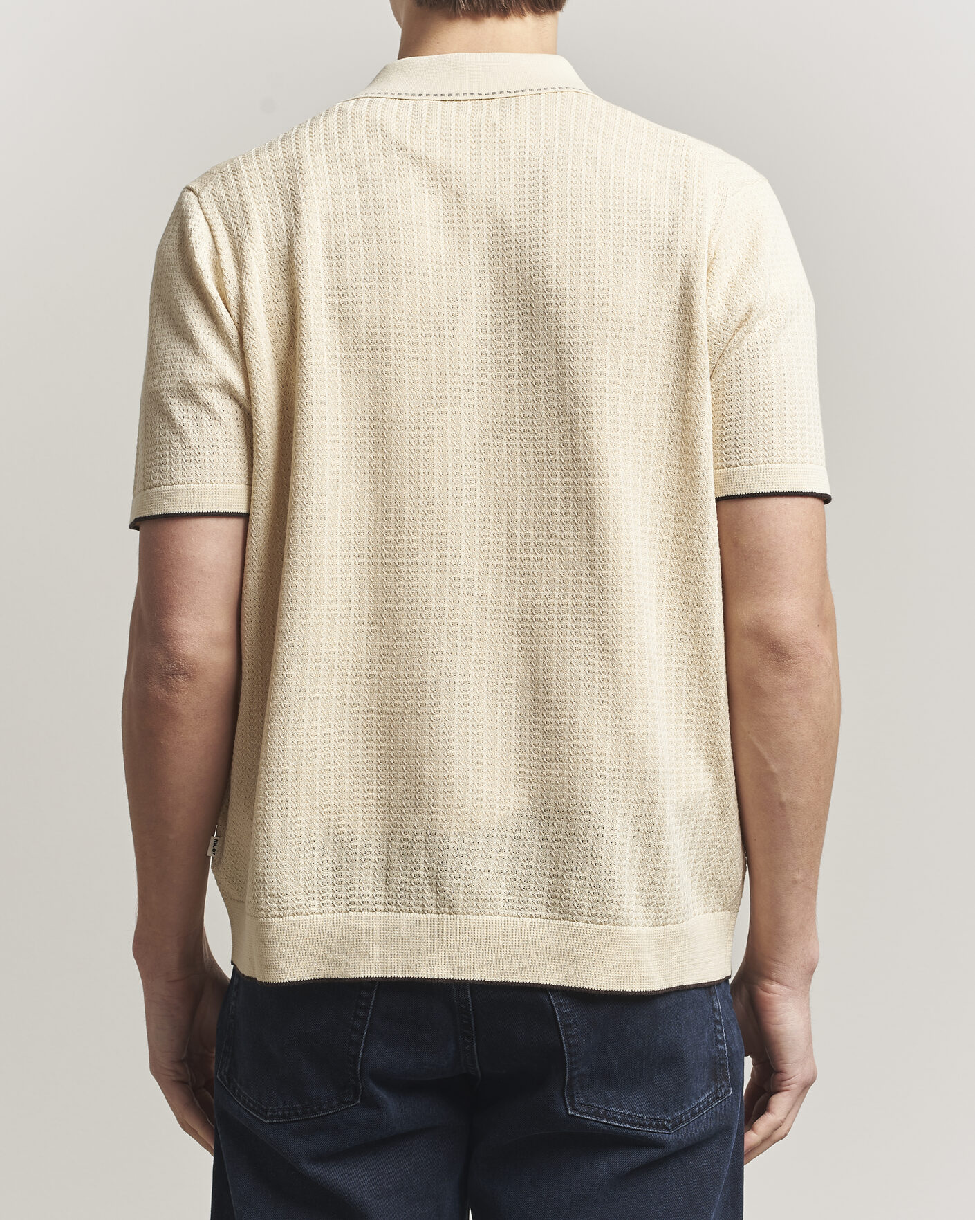 Men | Shirts | NN07 | Nalo Knitted Short Sleeve Shirt Ivory