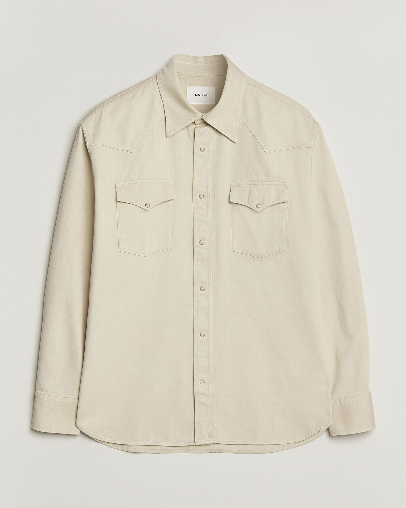 Men | Shirts | NN07 | Ricky Western Denim Shirt Ivory
