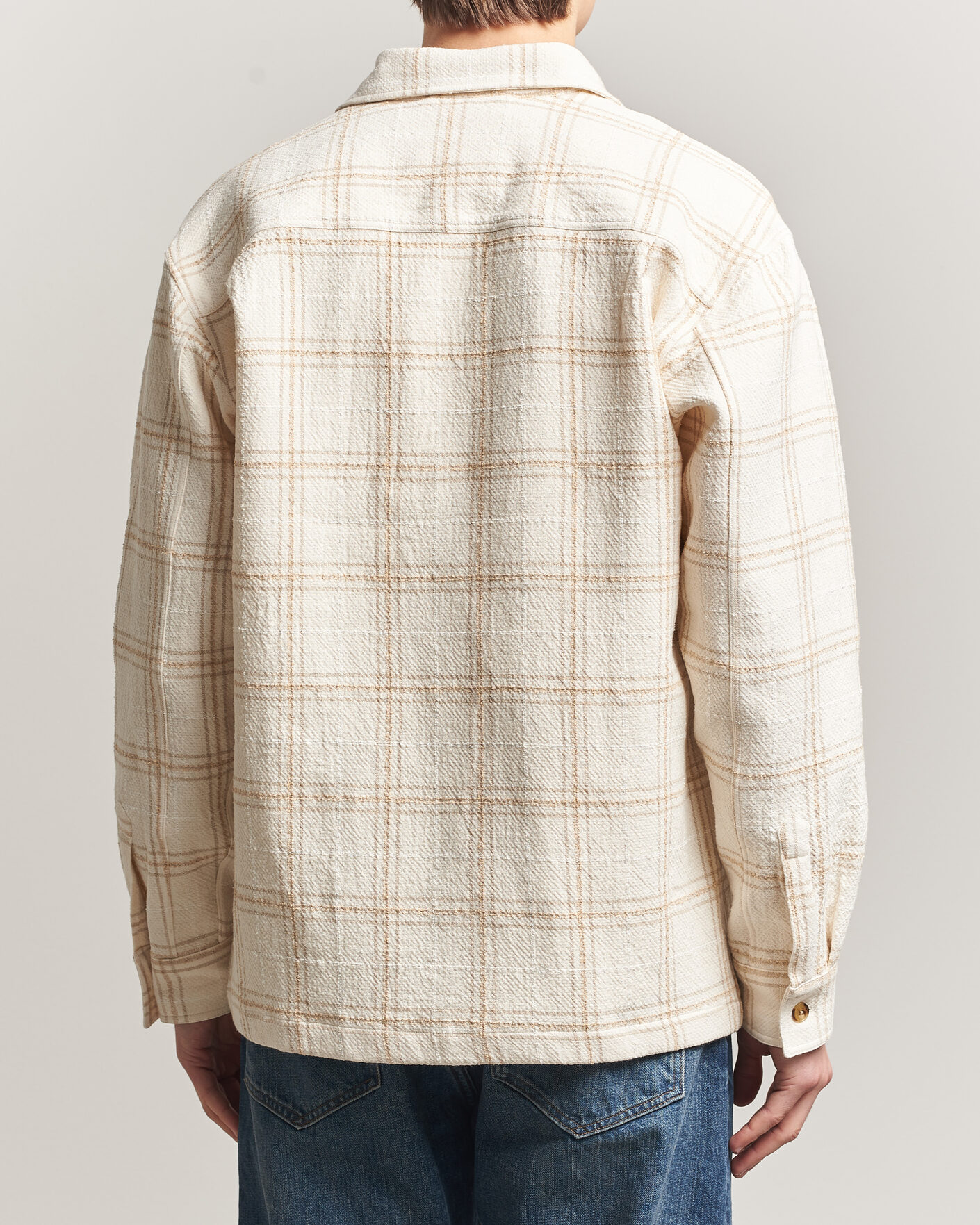 Men | Shirts | NN07 | Adwin Checked Overshirt Ivory