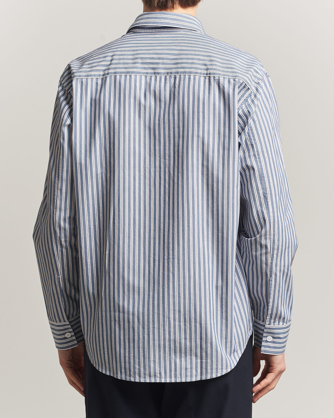Men | Shirts | NN07 | Freddy Striped Shirt Sea Spray Green