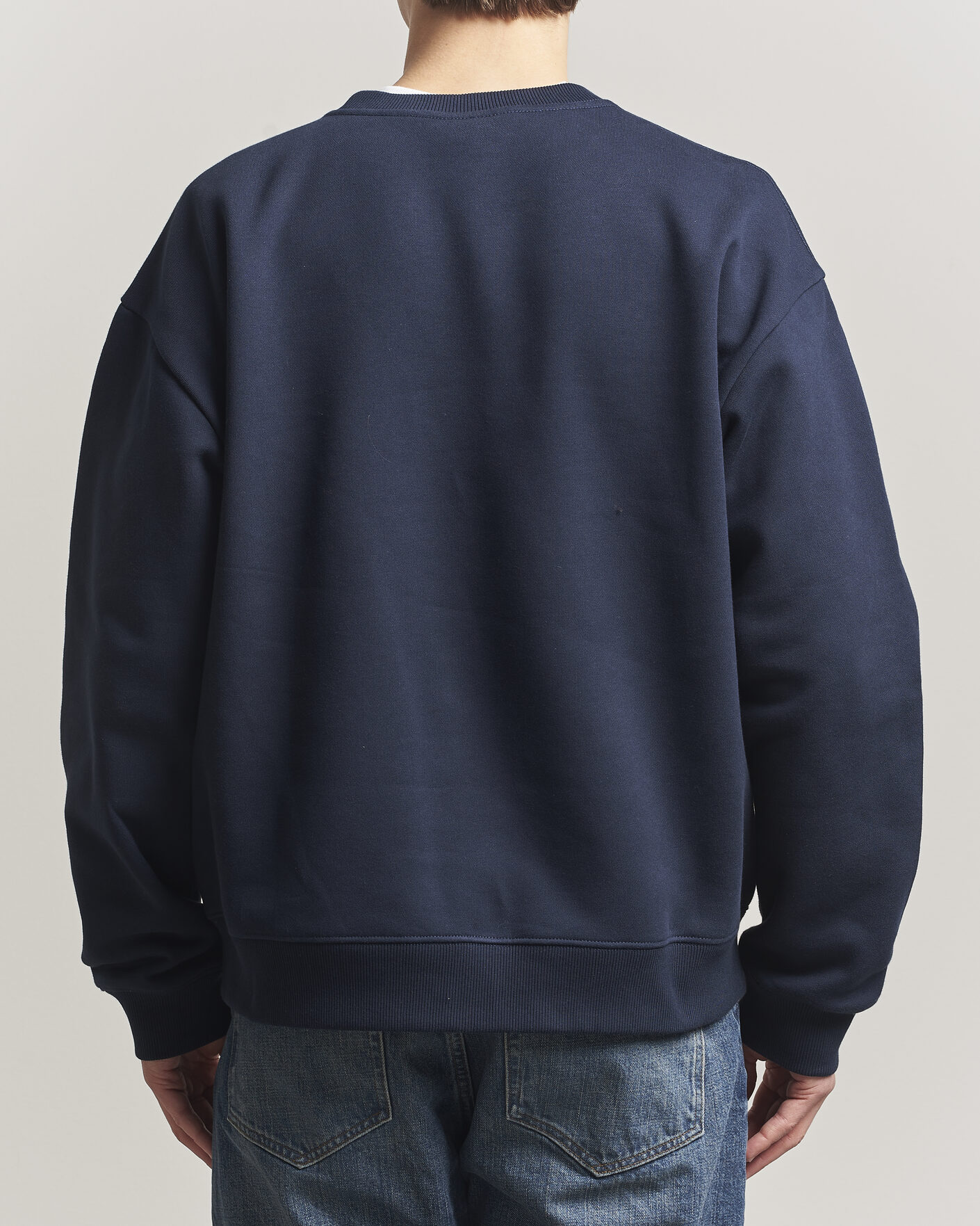 Men | Sweaters & Knitwear | NN07 | David Crew Neck Sweatshirt Navy Blue
