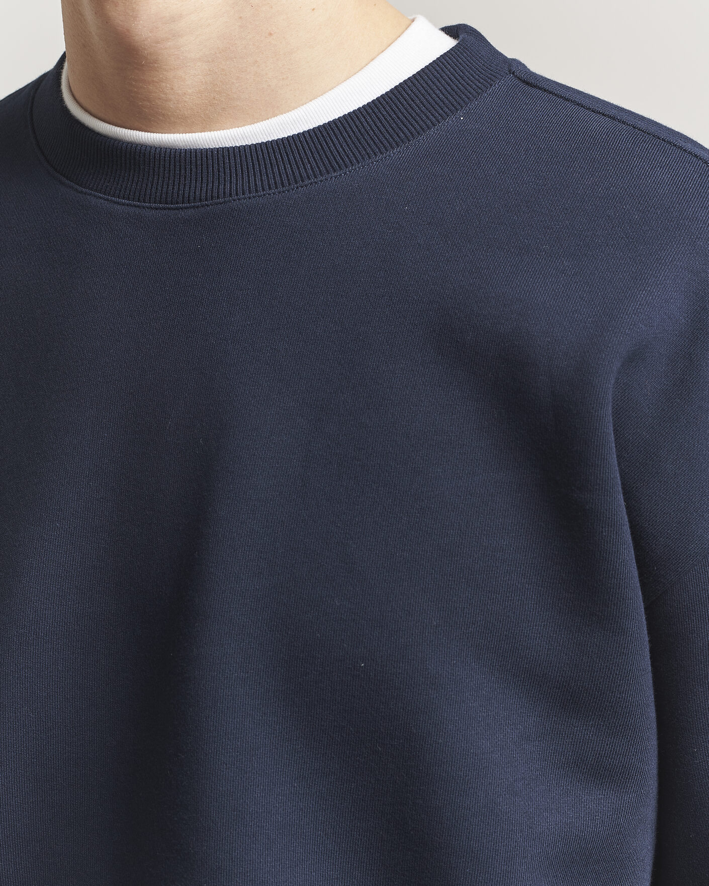 Men | Sweaters & Knitwear | NN07 | David Crew Neck Sweatshirt Navy Blue