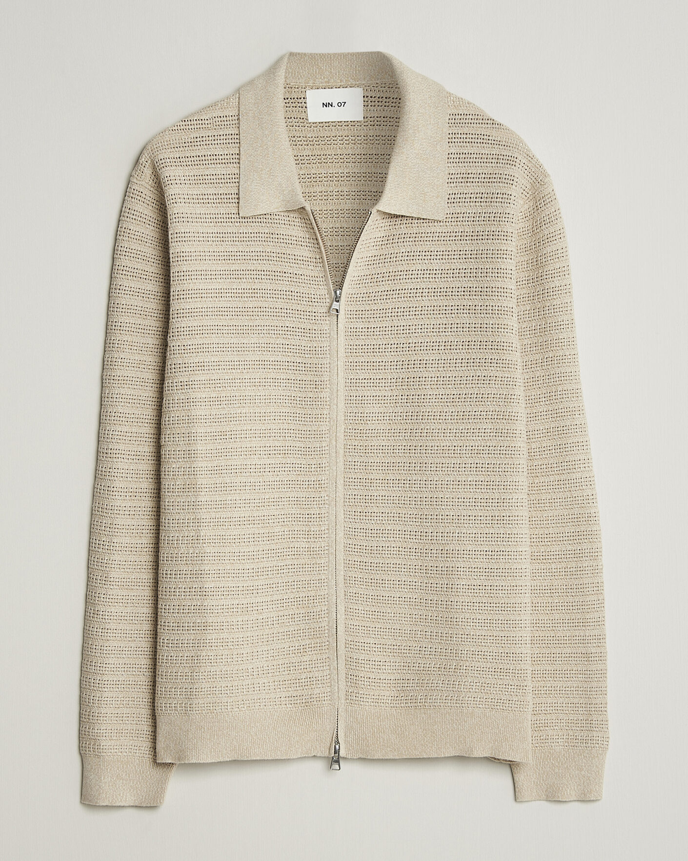Men | Sweaters & Knitwear | NN07 | Gustav Knitted Full Zip Ivory