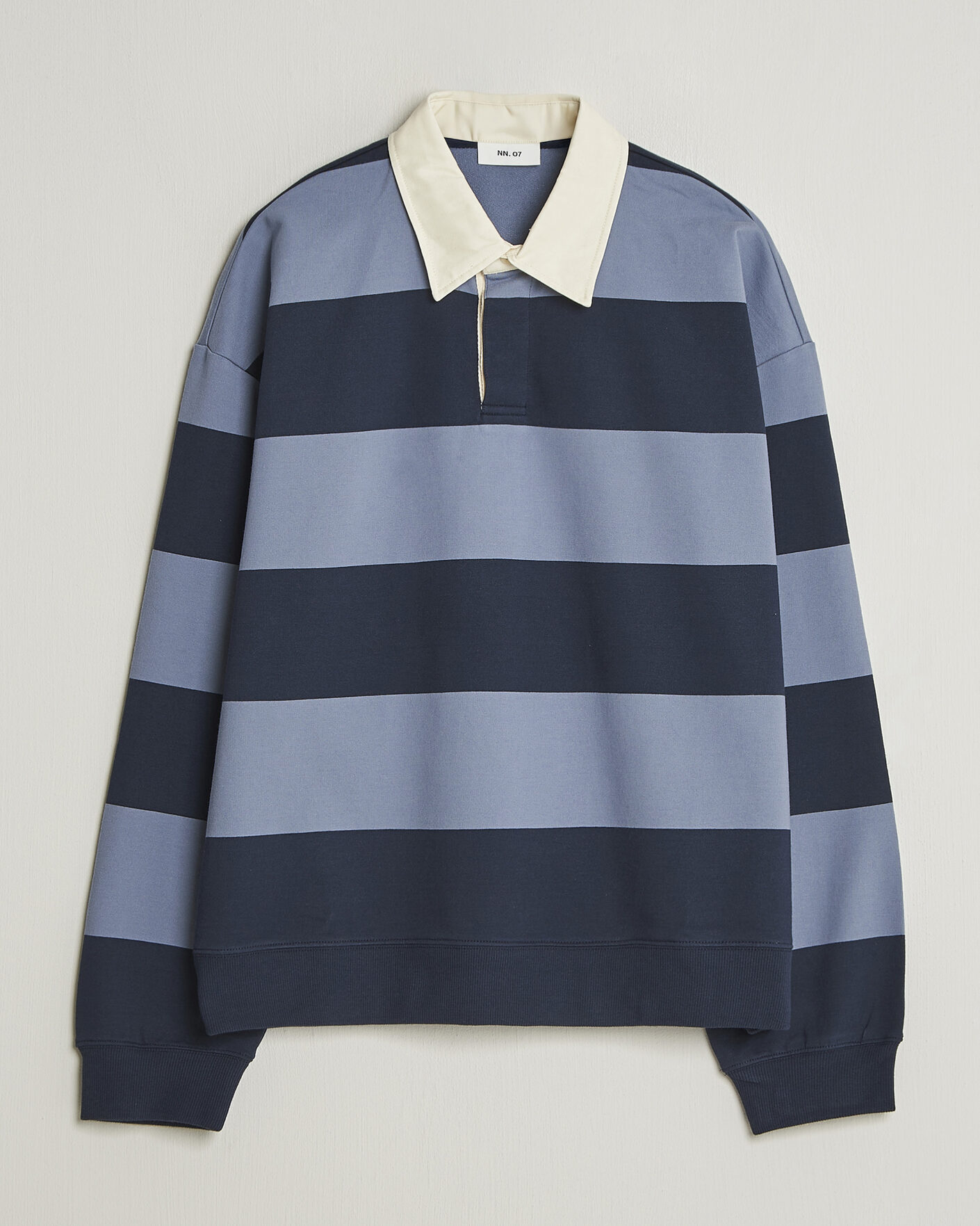 Men | Sweaters & Knitwear | NN07 | David Rugby Sweater Blue Stripe
