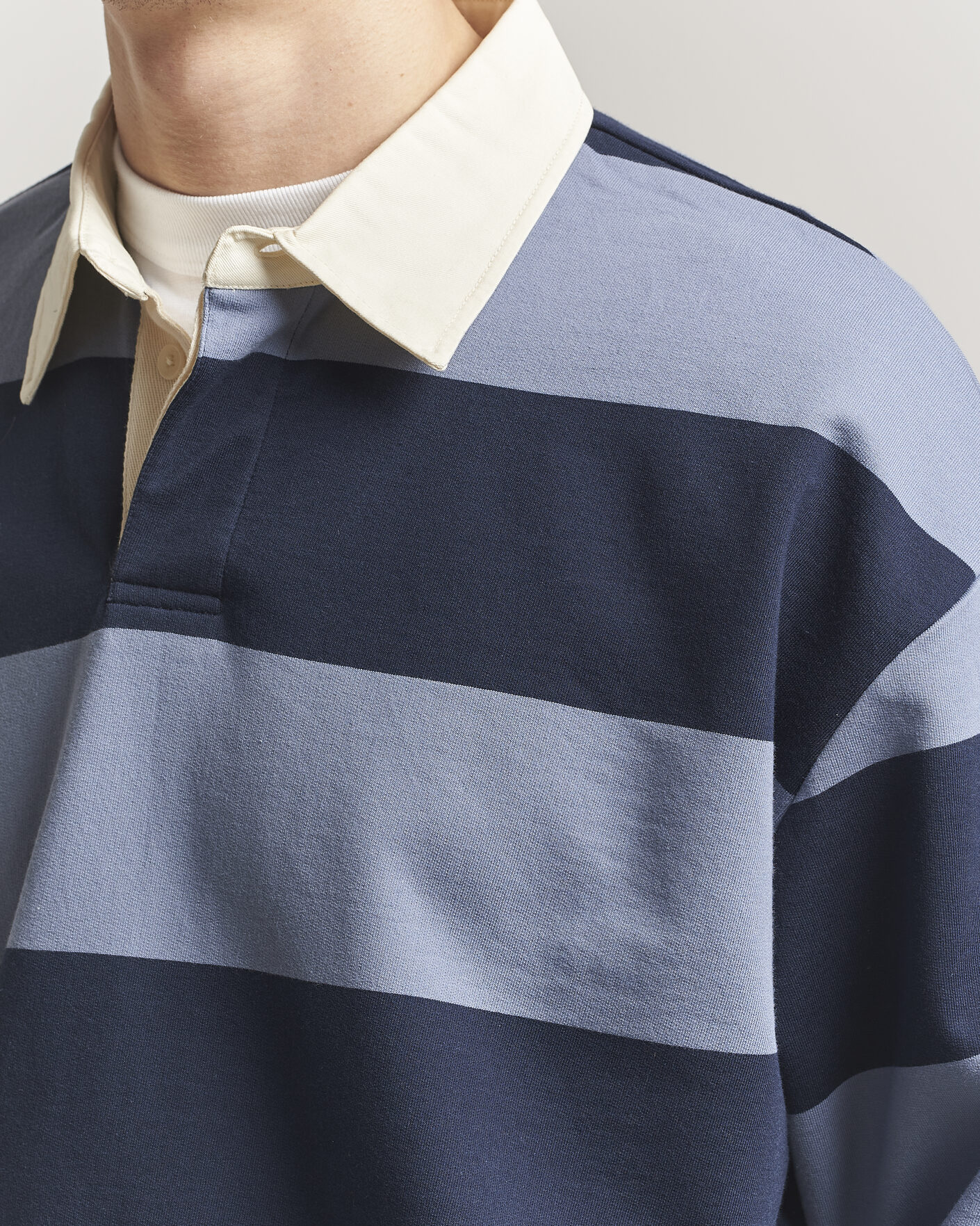 Men | Sweaters & Knitwear | NN07 | David Rugby Sweater Blue Stripe