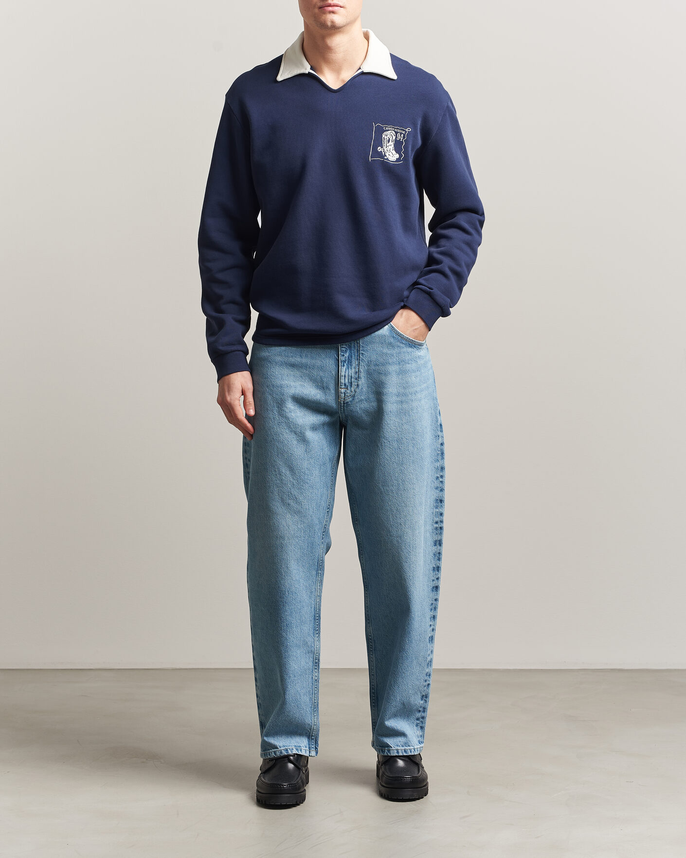 Men | Shirts | NN07 | Otis Loose Fit Selvedge Jeans Light Blue