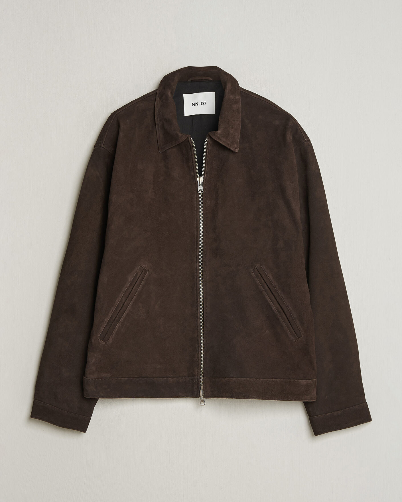 Men | Coats & Jackets | NN07 | Petrus Suede Jacket Deep Truffle