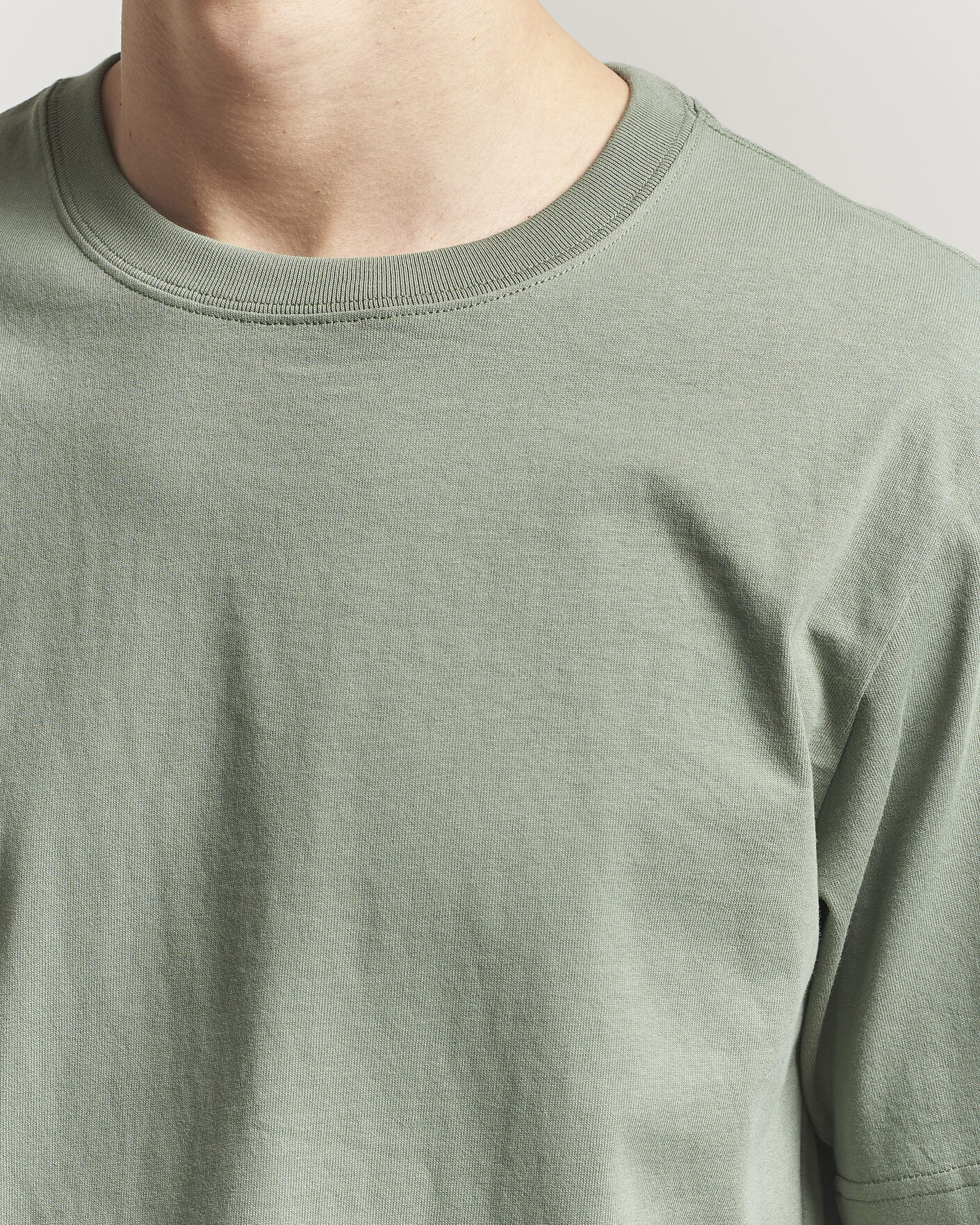 Men | T-Shirts | NN07 | Jett Washed Crew Neck T-Shirt Sea Spray Green