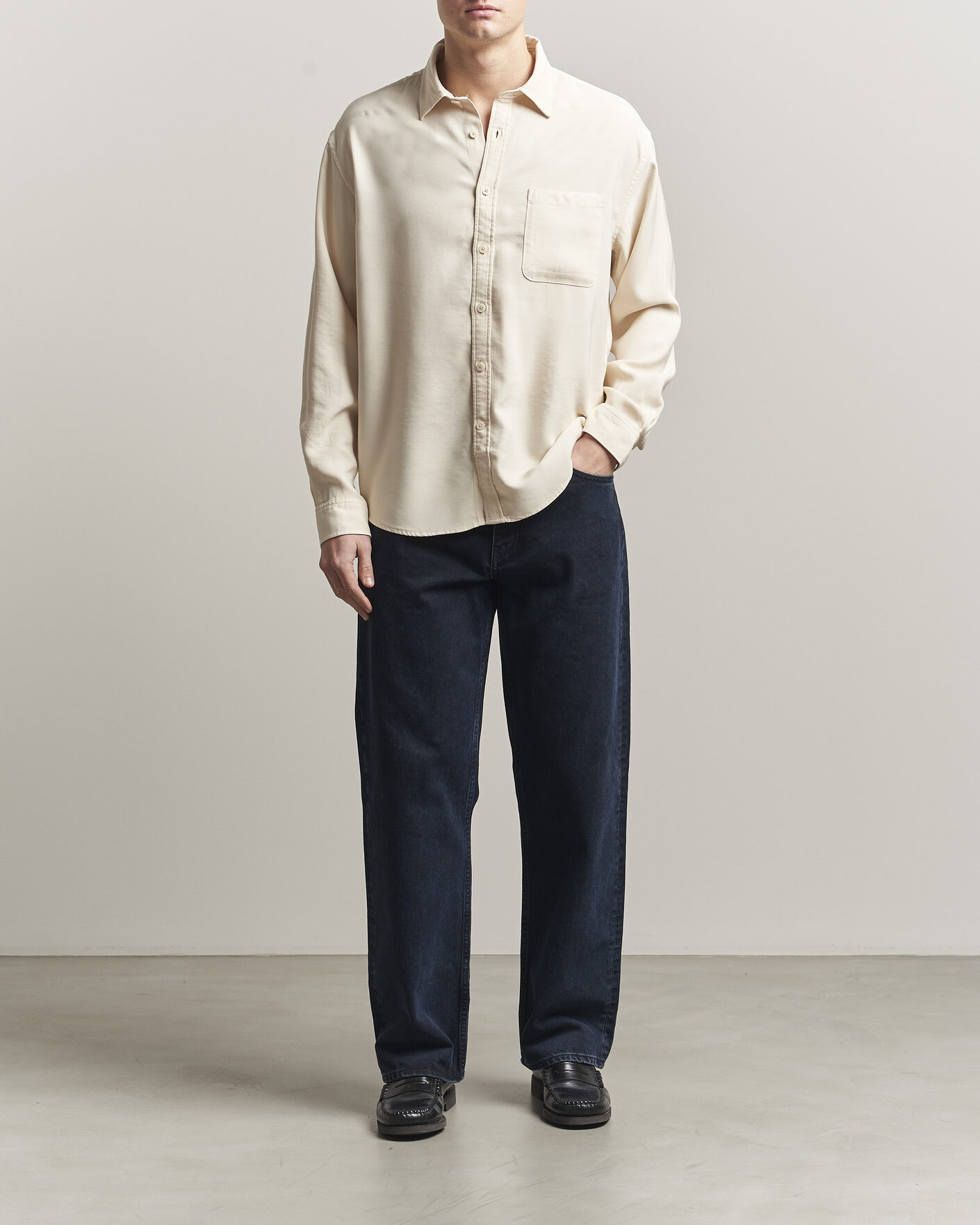 Men | Shirts | NN07 | Deon Tencel Shirt Ivory