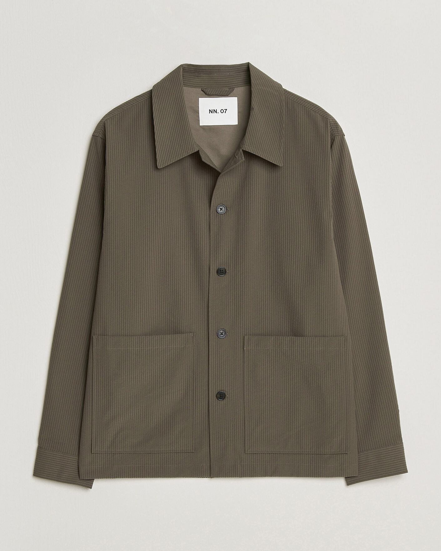 Men | Shirts | NN07 | Blaze Seersucker Overshirt Mable Husk