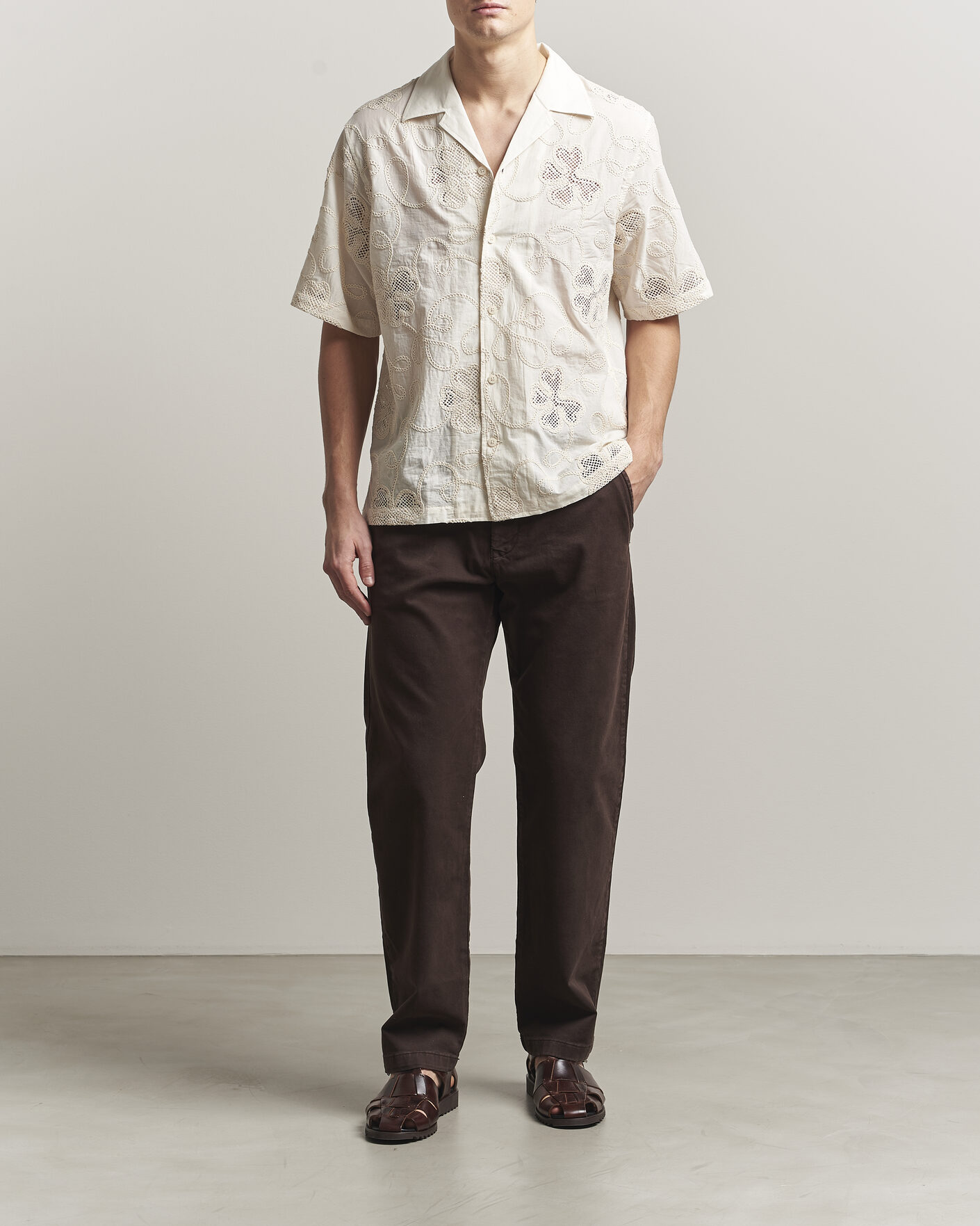 Men | Shirts | NN07 | Ben Flower Shirt Ivory