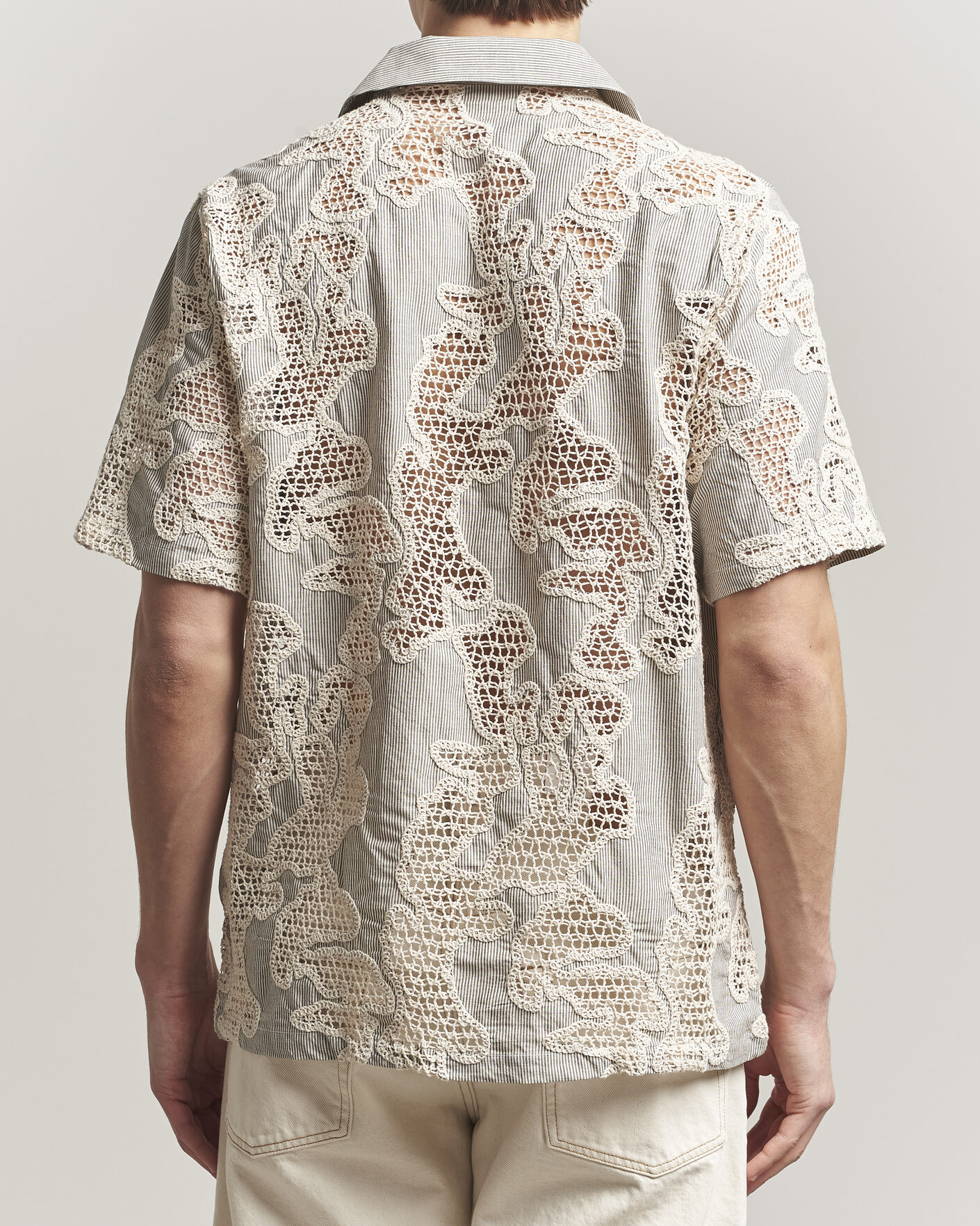 Men | Shirts | NN07 | Julio Flower Short Sleeve Shirt Deep Truffle