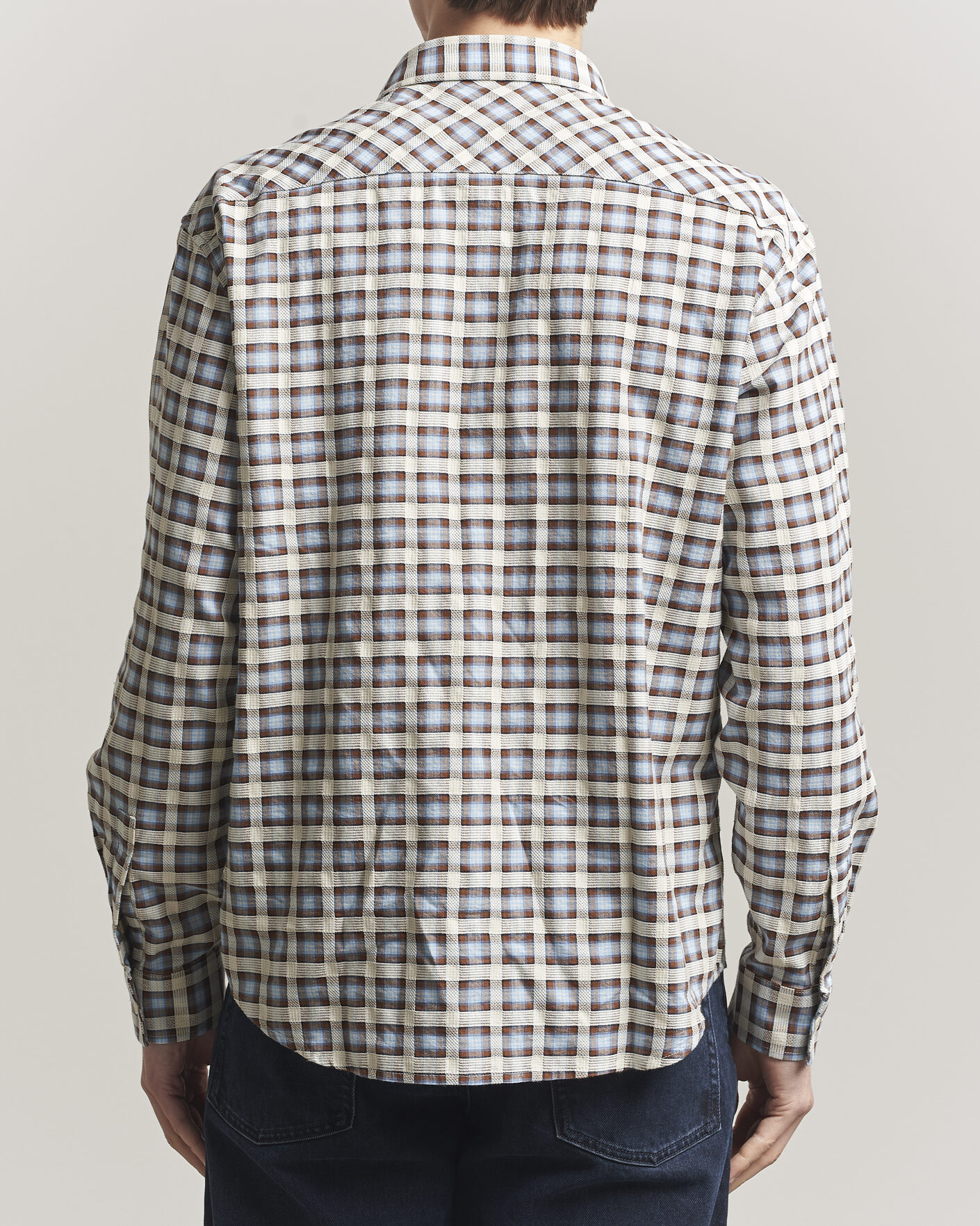 Men | Shirts | NN07 | Deon Checked Shirt Blue