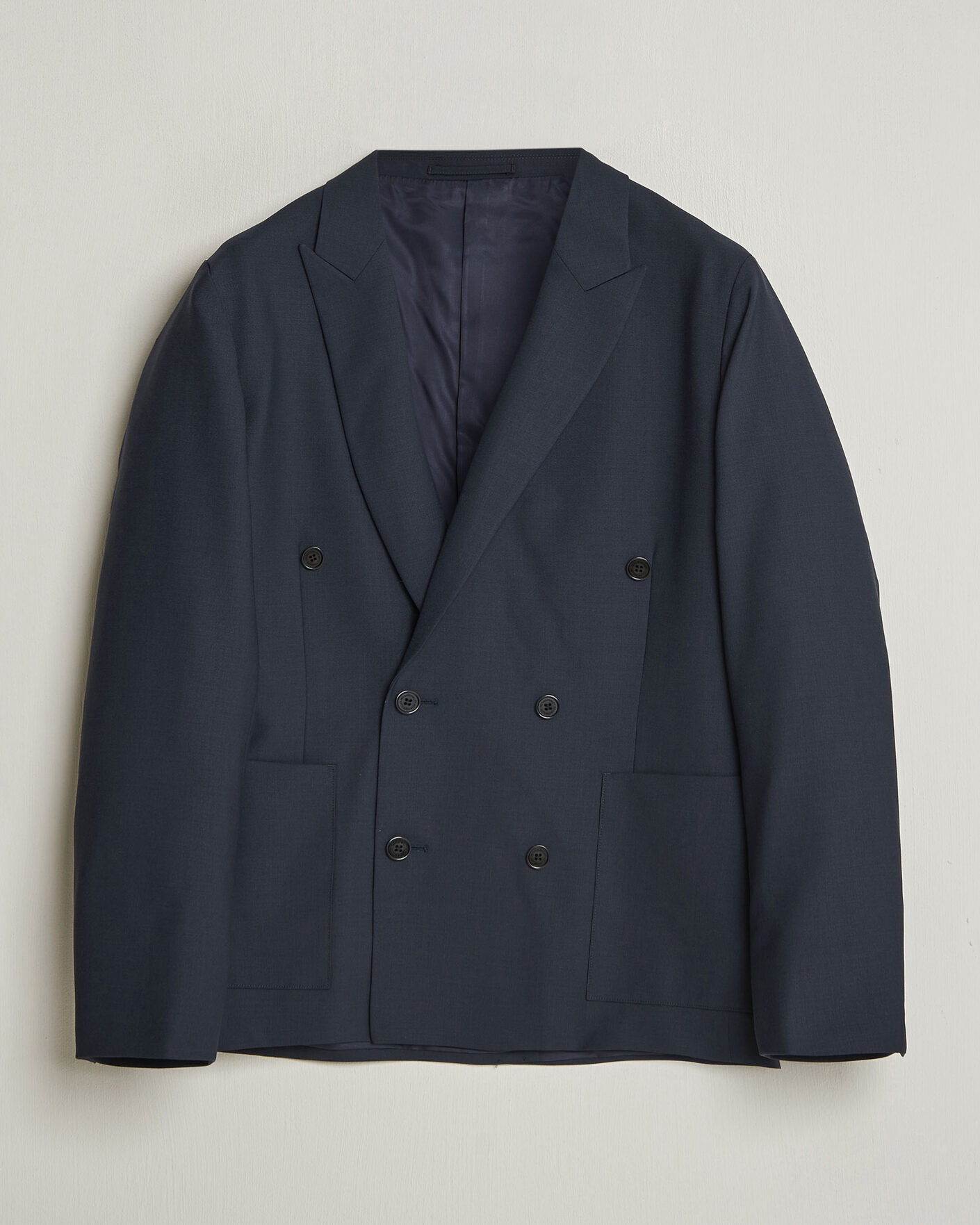Men | Blazers | NN07 | Jordin Summer Wool Double Breasted Blazer Deep Navy