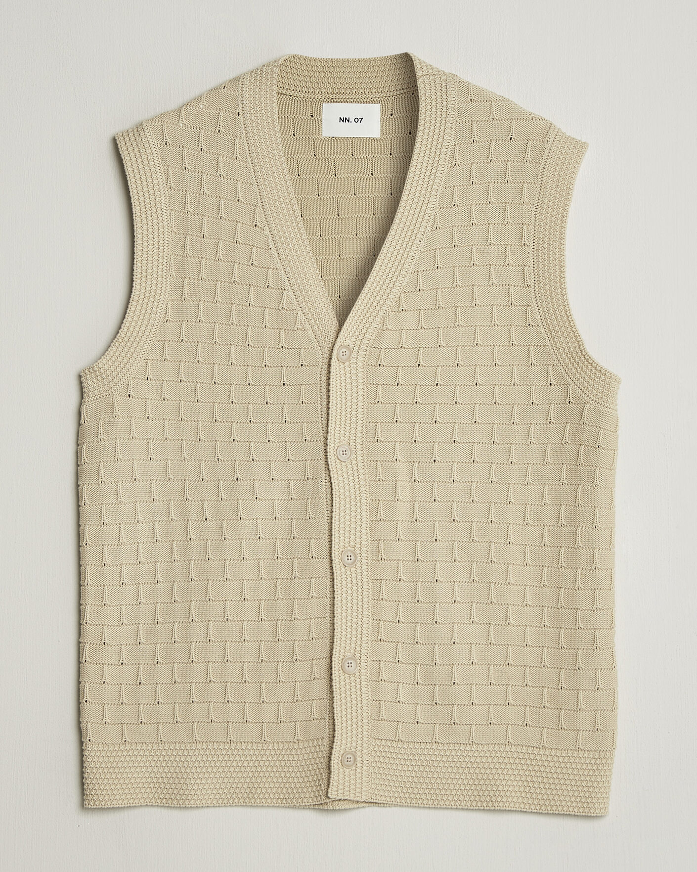 Men | Sweaters & Knitwear | NN07 | Reece Knitted Vest Ecru